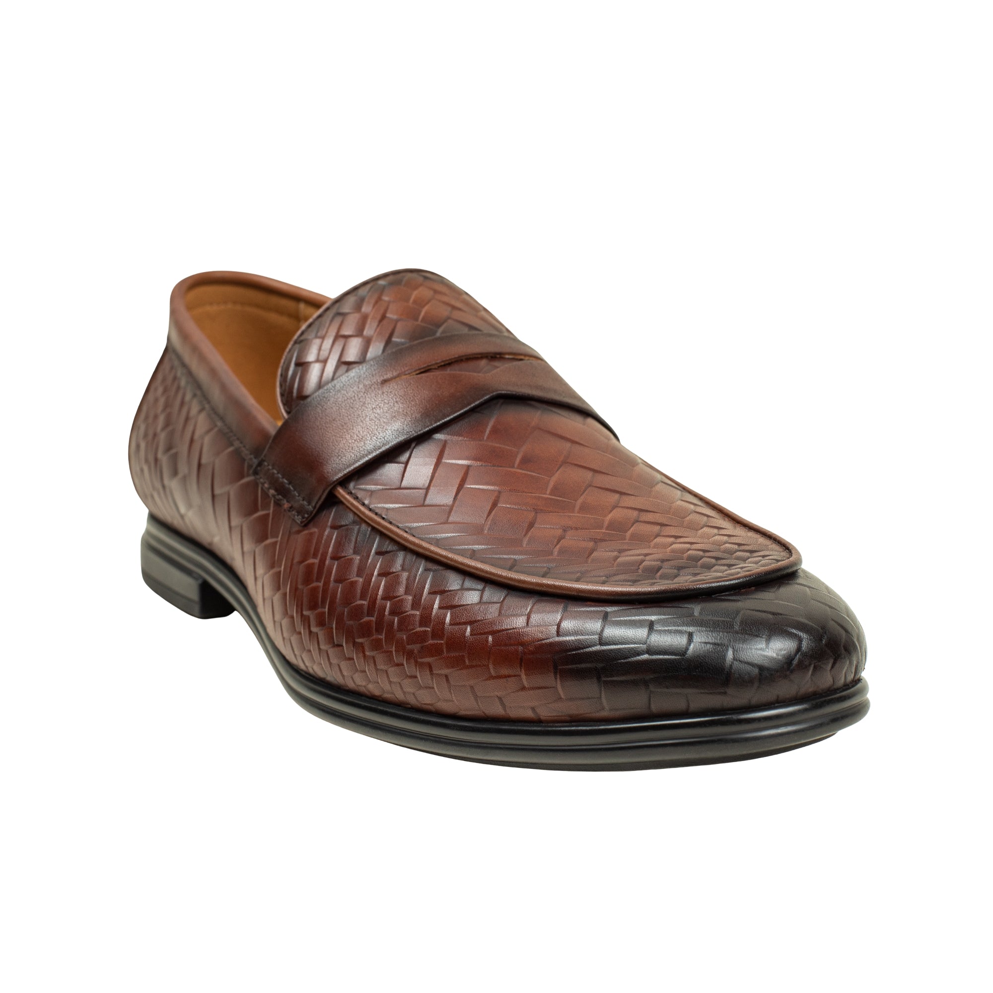 VIBRANT MEN'S IMPERIAL WEAVE GENUINE LEATHER SHOE - Vibrantbd.com