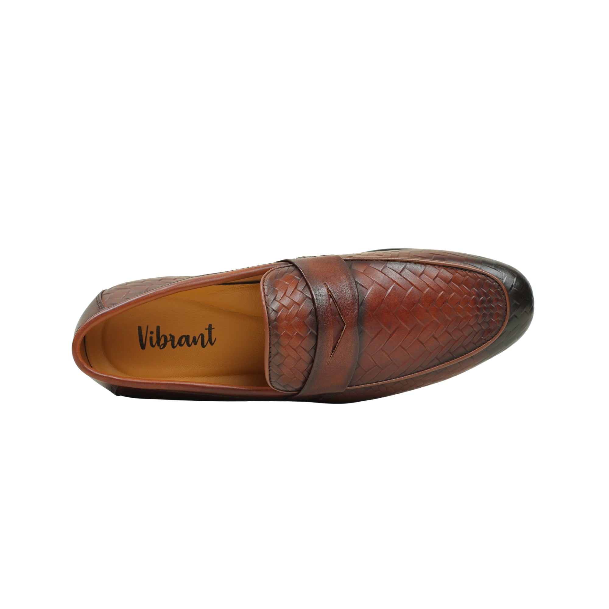 VIBRANT MEN'S IMPERIAL WEAVE GENUINE LEATHER SHOE - Vibrantbd.com