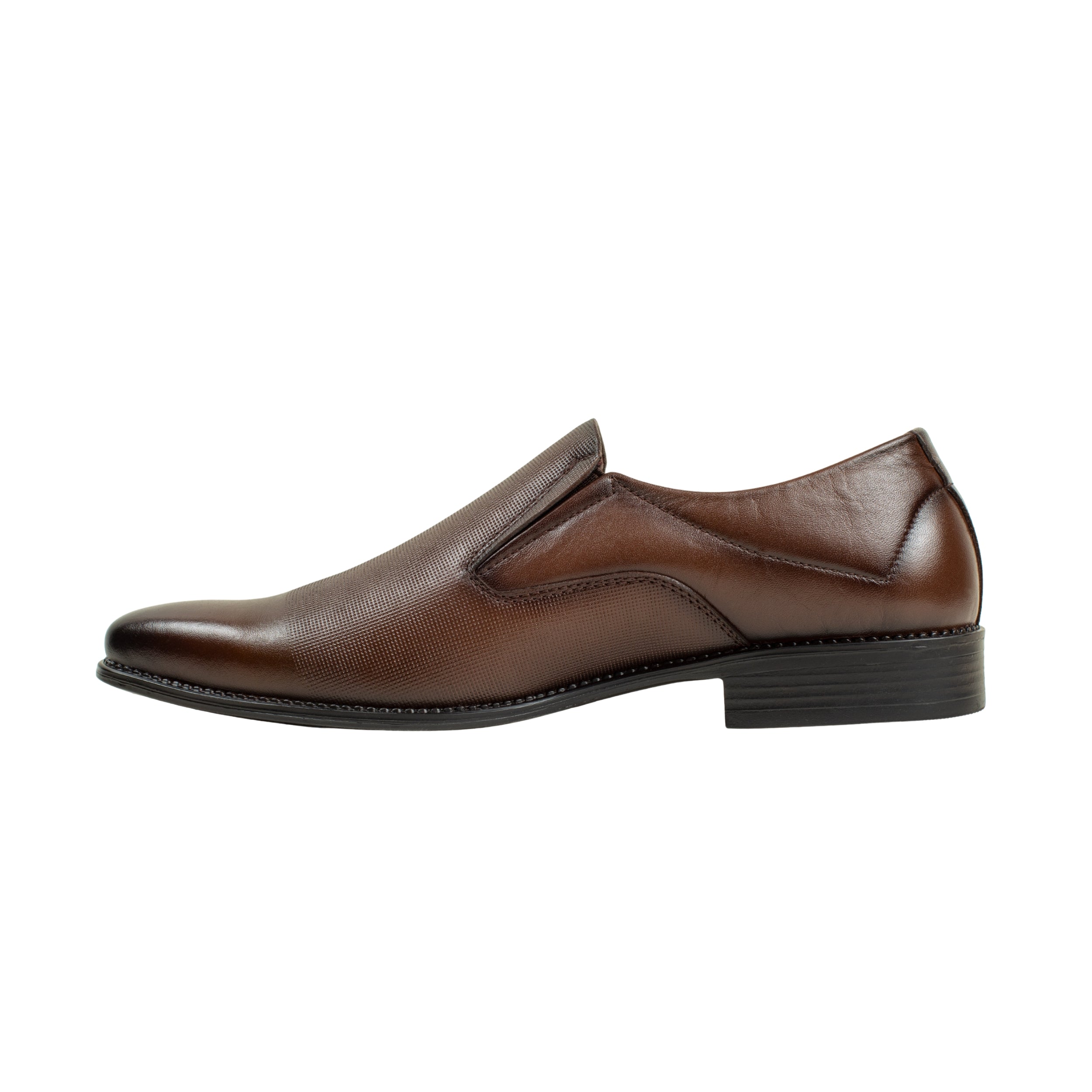 Vibrant Brown Classic Men's Leather Formal Shoes | Vibrant® Elegant Dress Shoes