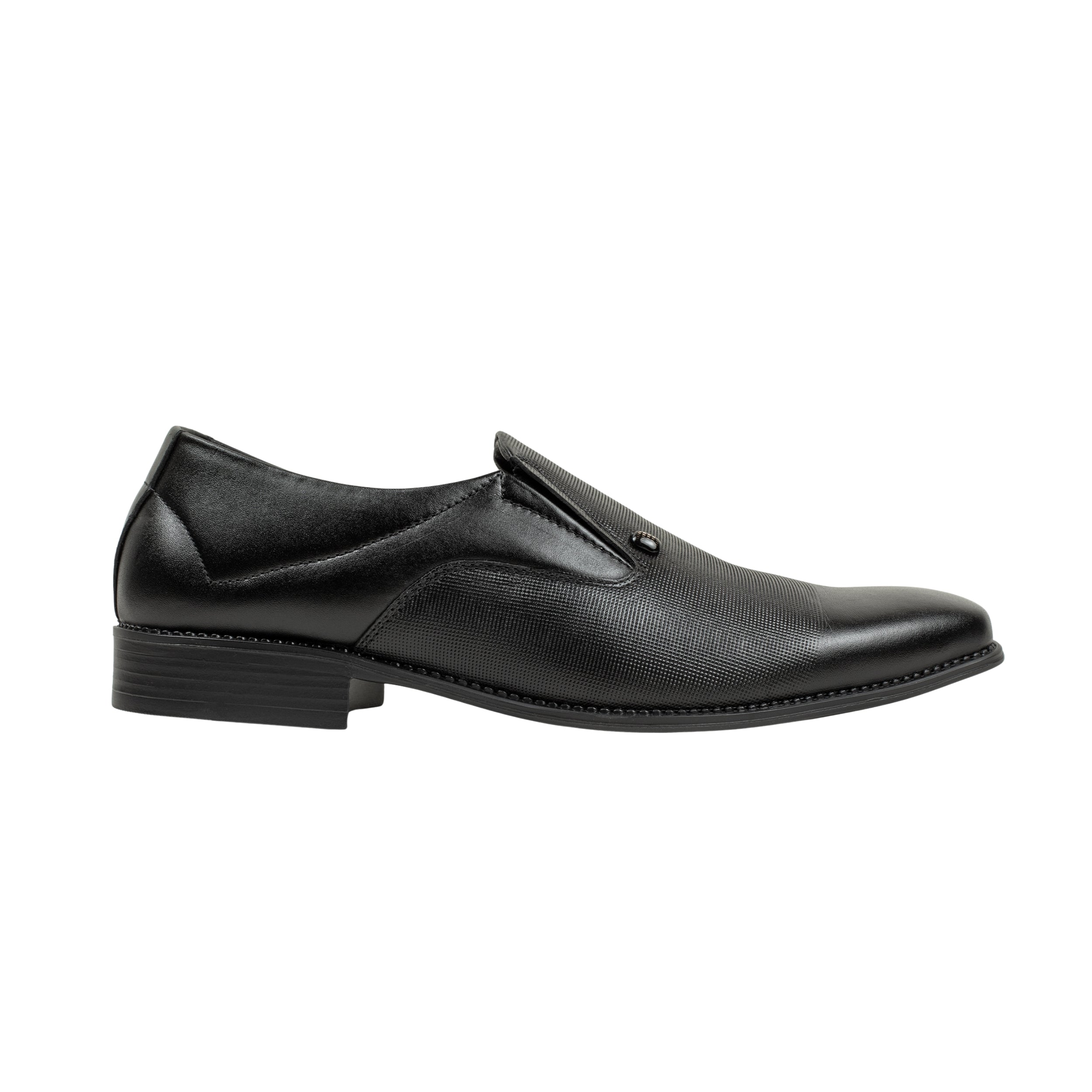Vibrant Black Classic Men's Leather Formal Shoes | Vibrant® Elegant Dress Shoes