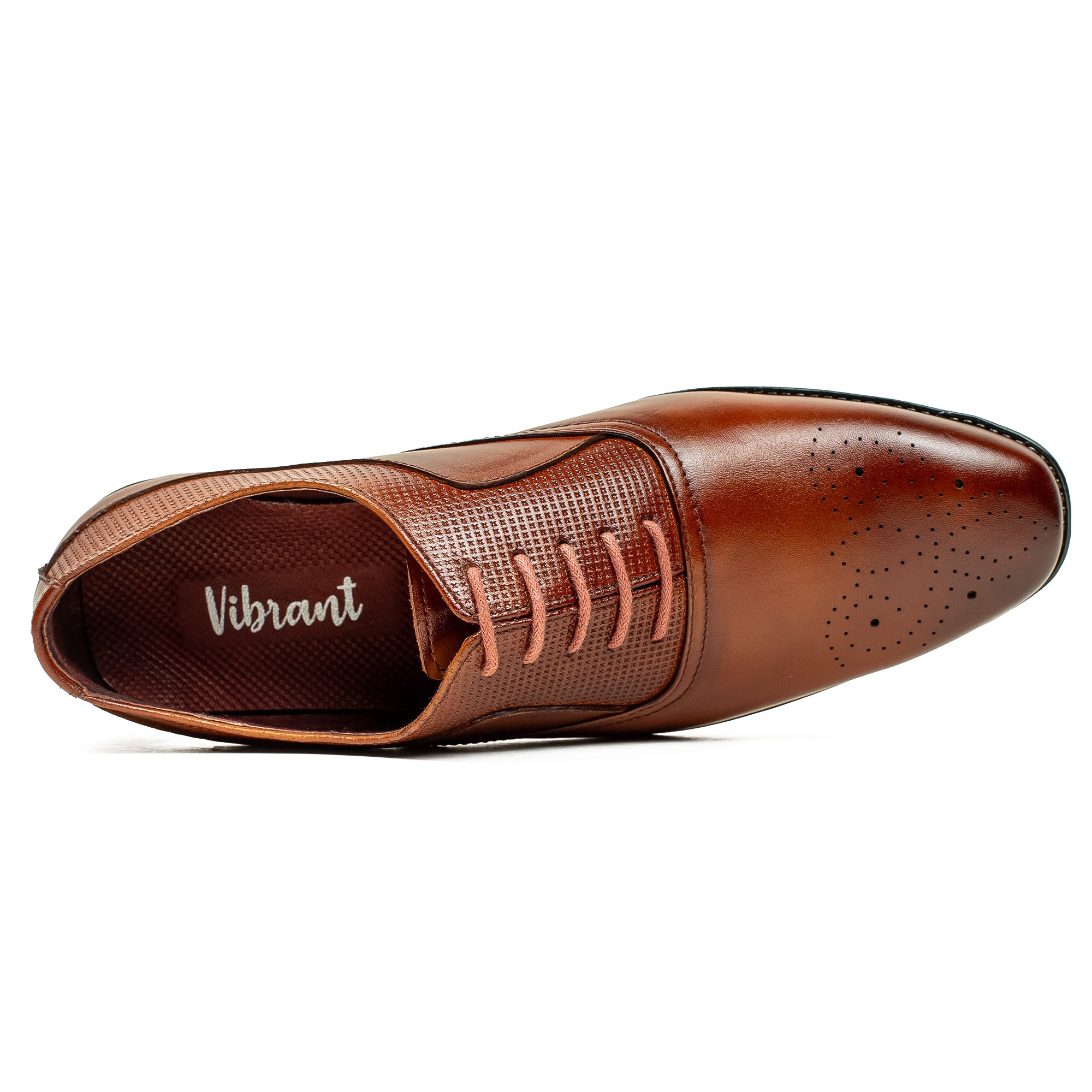 Men's Premium Leather Formal Shoes | Vibrant® Lace-Up Elegant Dress Shoes - Vibrantbd.com