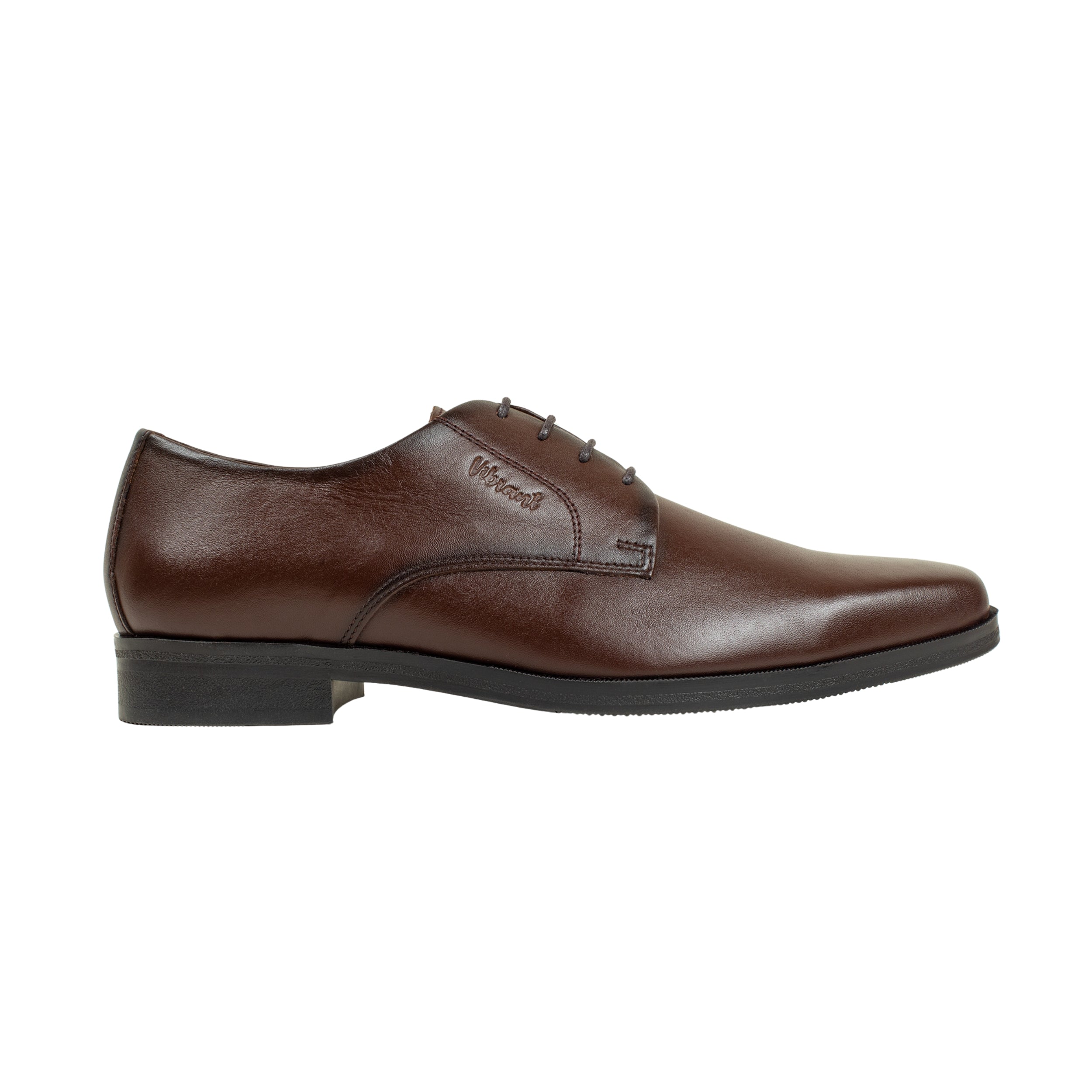 Vibrant Brown Classic Men's Leather Formal Shoes | Vibrant® Elegant Dress Shoes
