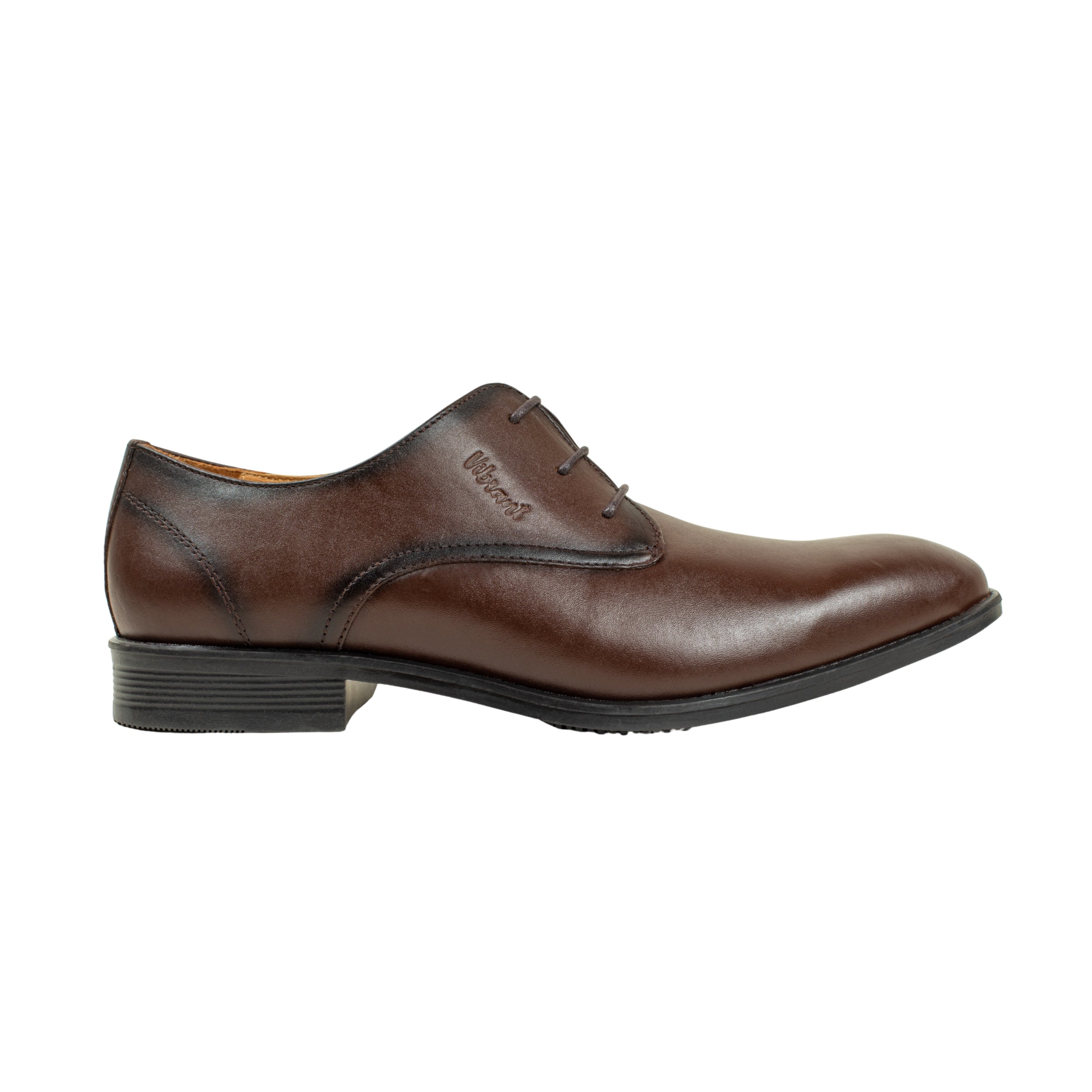 Vibrant Brown Classic Men's Leather Formal Shoes | Vibrant® Elegant Dress Shoes