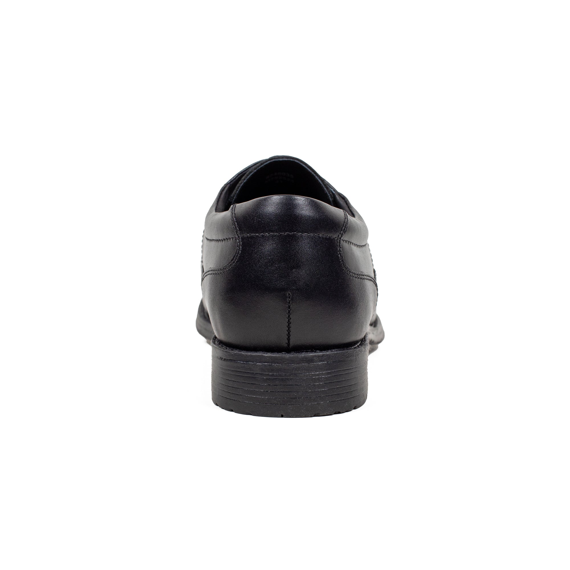 Men's Premium Black Leather Formal Oxford Shoes | Vibrant® Classic Cap-Toe Design - Vibrantbd.com