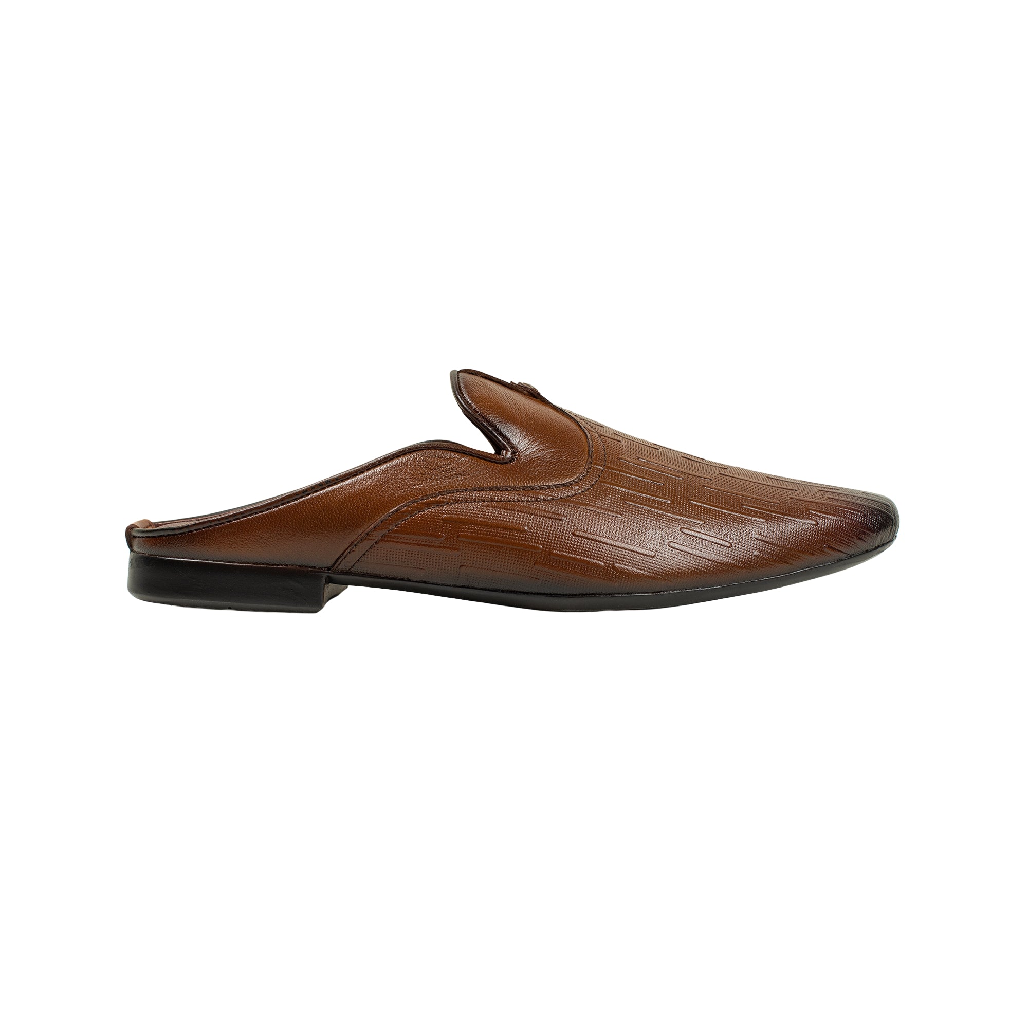 VIBRANT MEN MULE BROWN CASUAL SHOE - Vibrantbd.com
