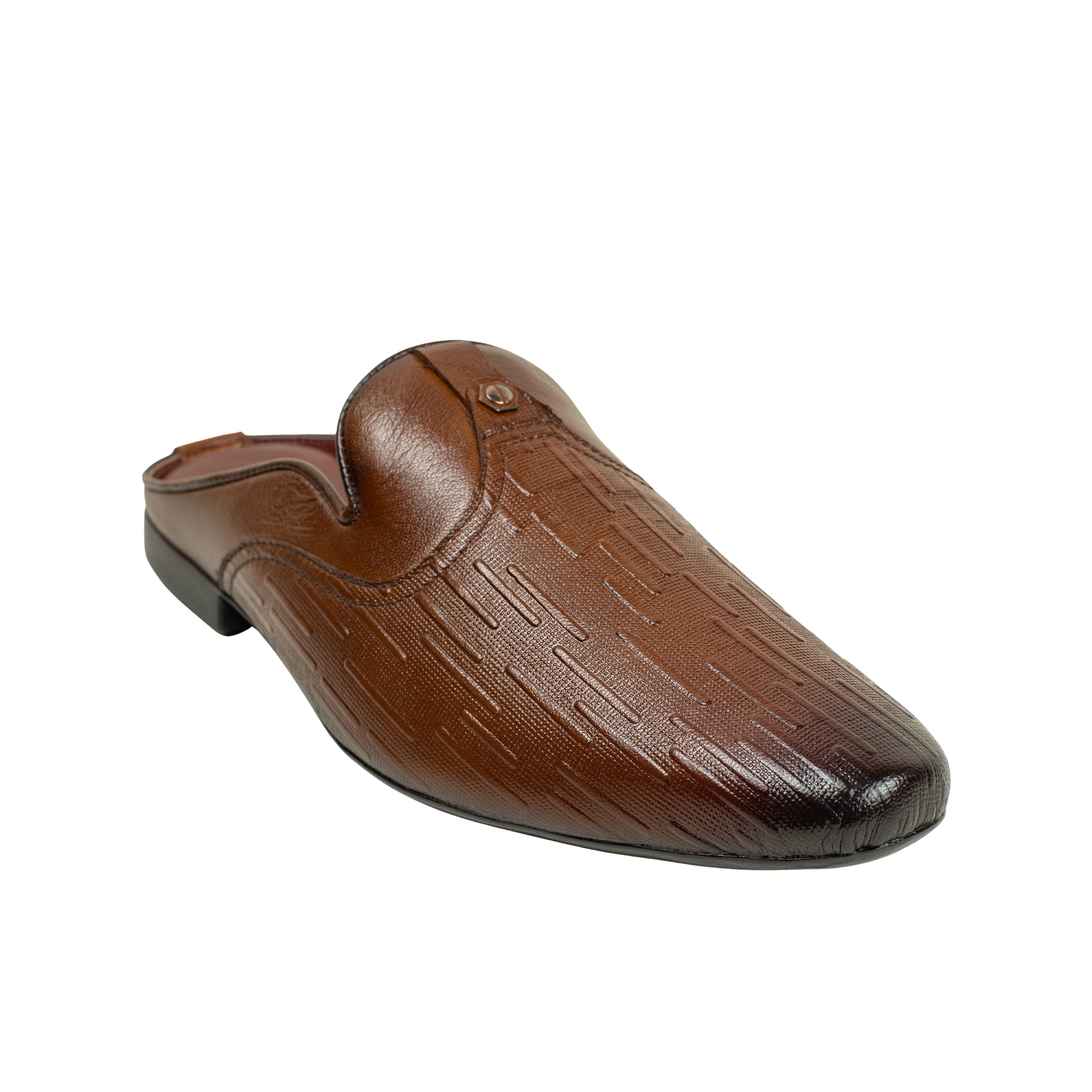 VIBRANT MEN MULE BROWN CASUAL SHOE - Vibrantbd.com