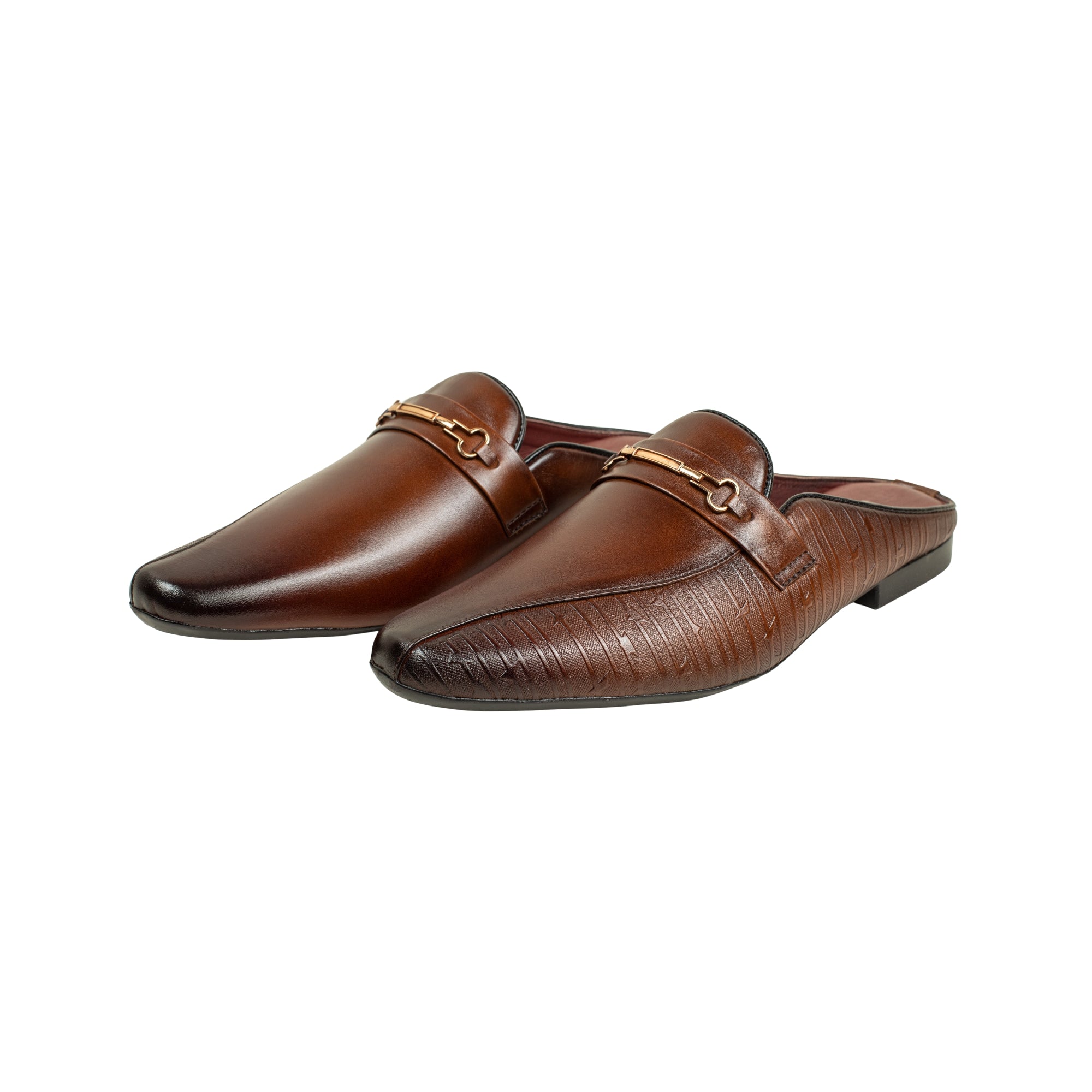 VIBRANT MEN MULE BROWN CASUAL SHOE - Vibrantbd.com