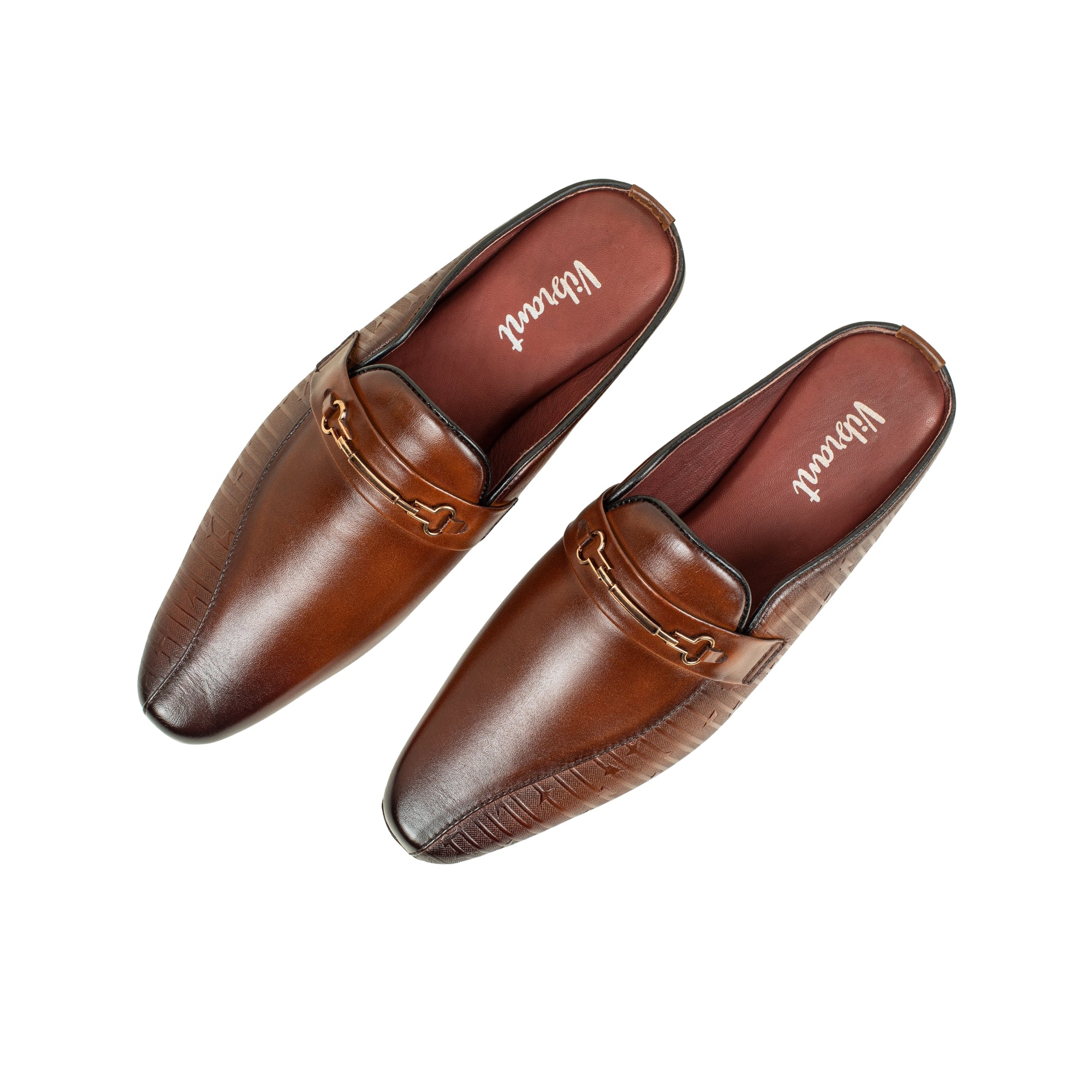 VIBRANT MEN MULE BROWN CASUAL SHOE - Vibrantbd.com