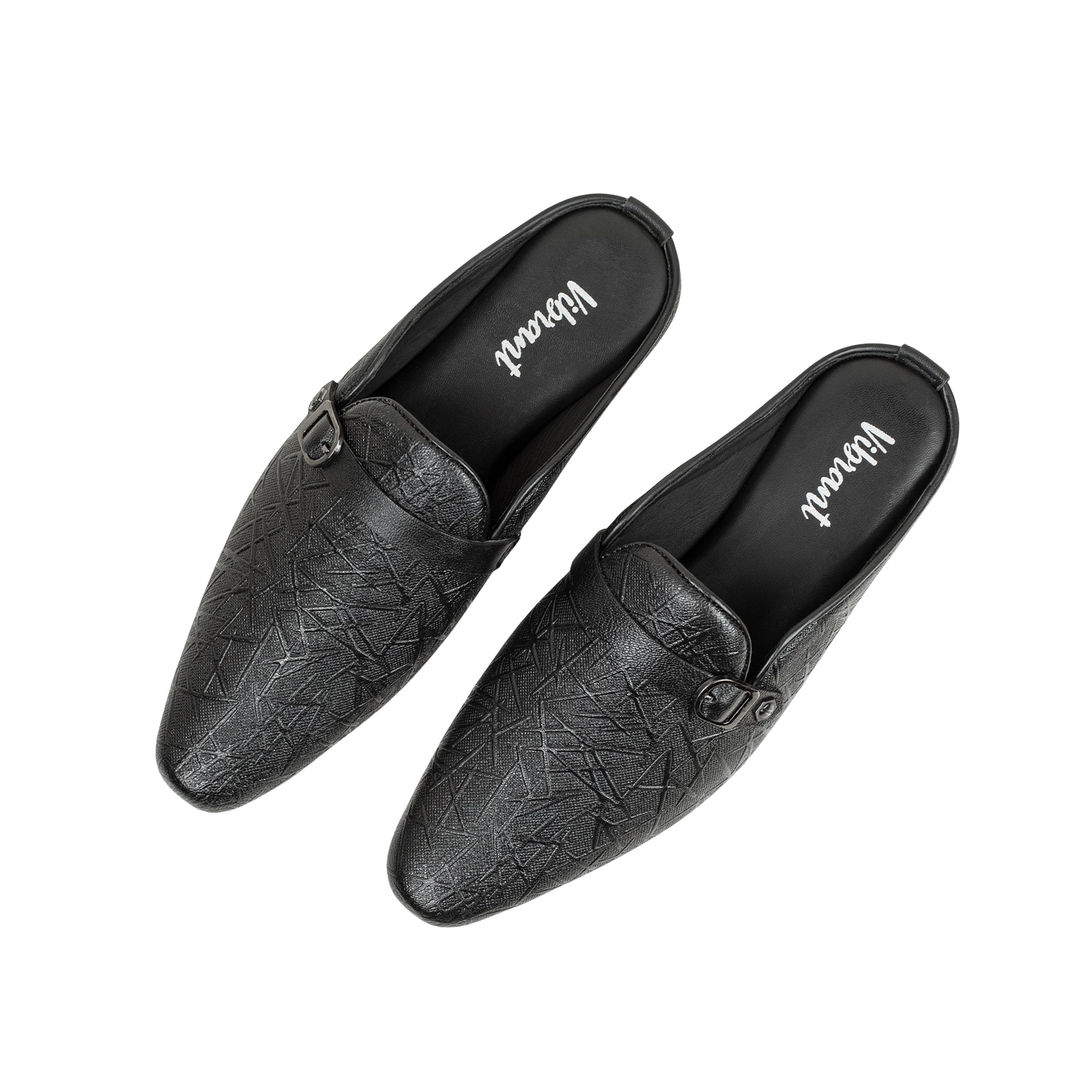 VIBRANT MEN MULE BLACK CASUAL SHOE - Vibrantbd.com