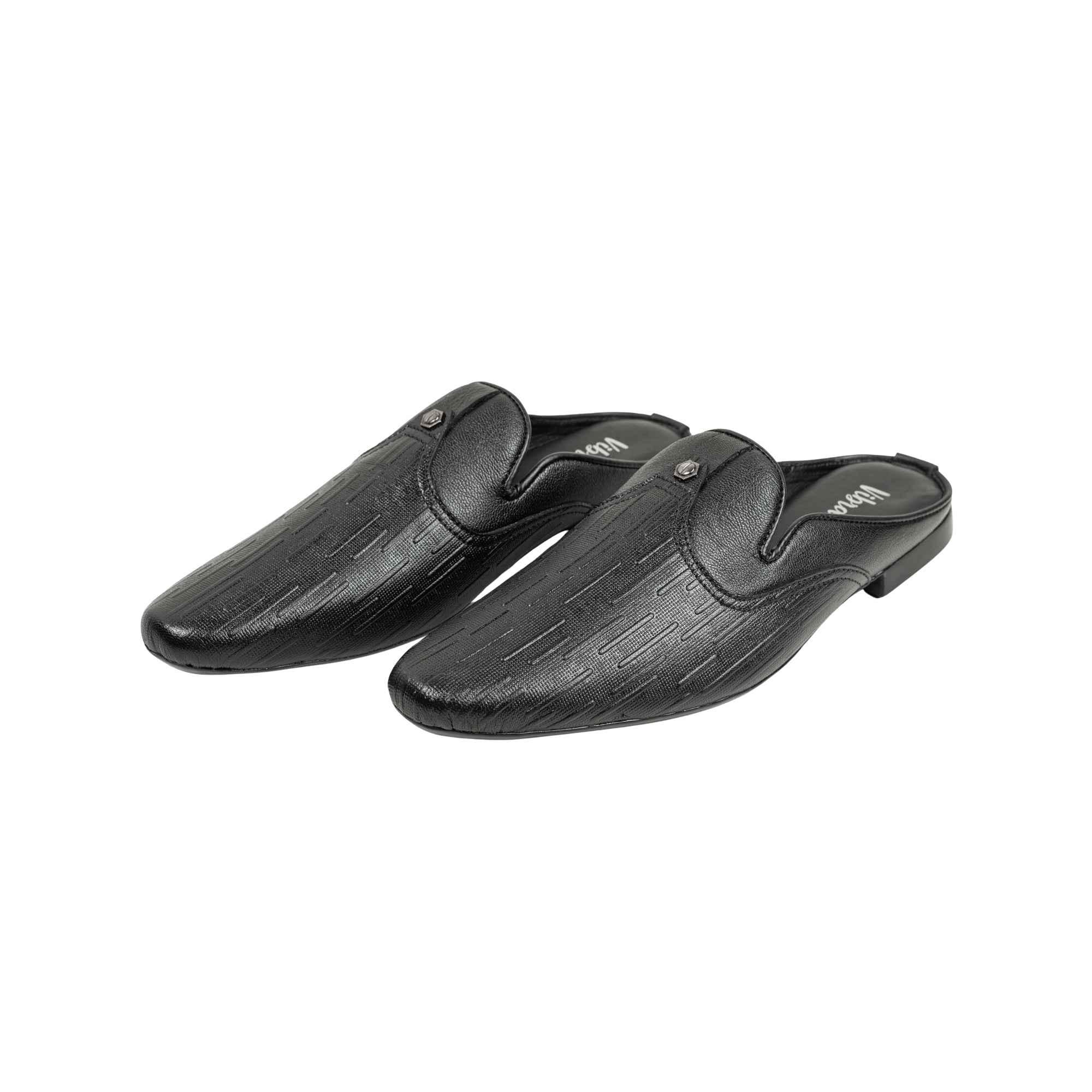 VIBRANT MEN MULE BLACK CASUAL SHOE - Vibrantbd.com