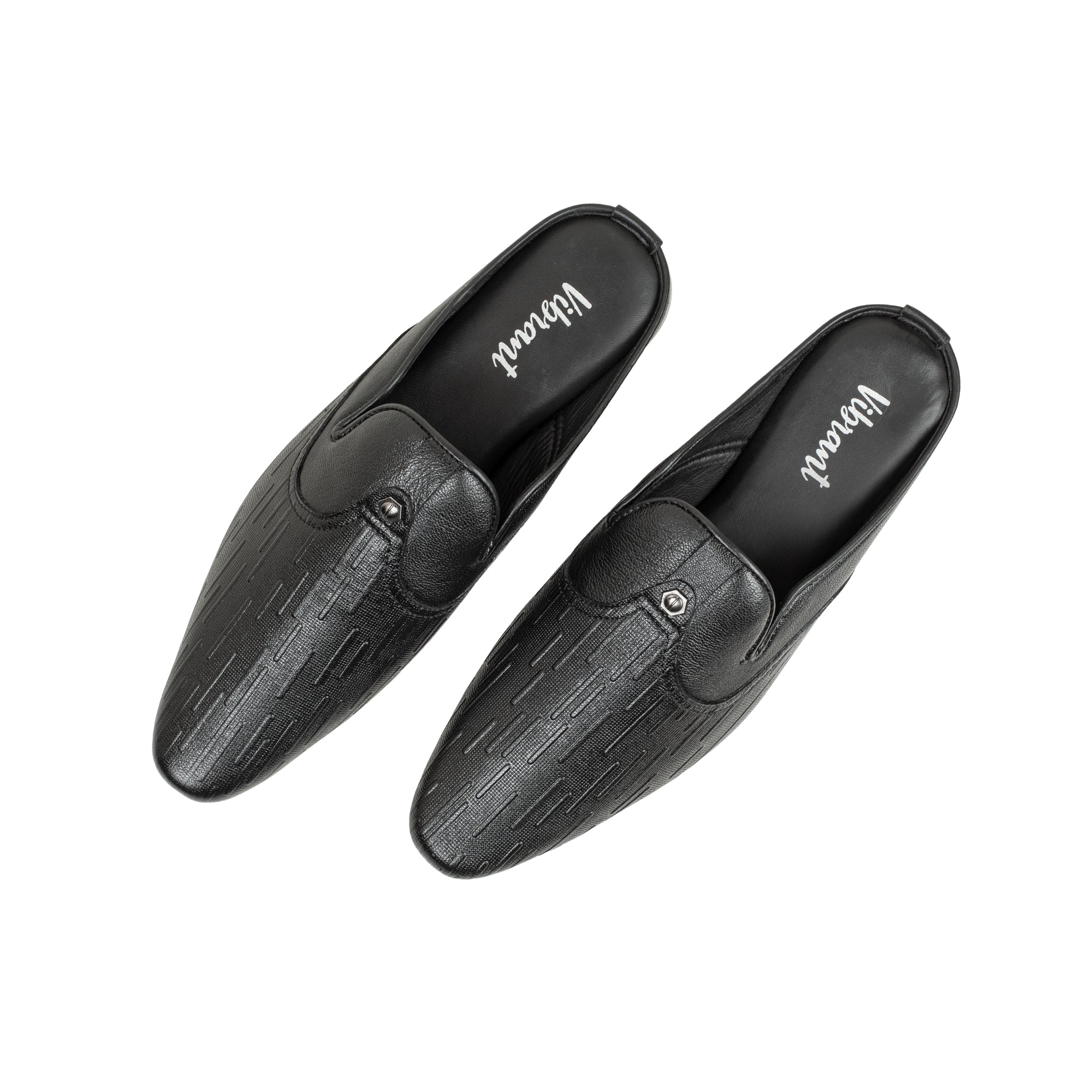 VIBRANT MEN MULE BLACK CASUAL SHOE - Vibrantbd.com