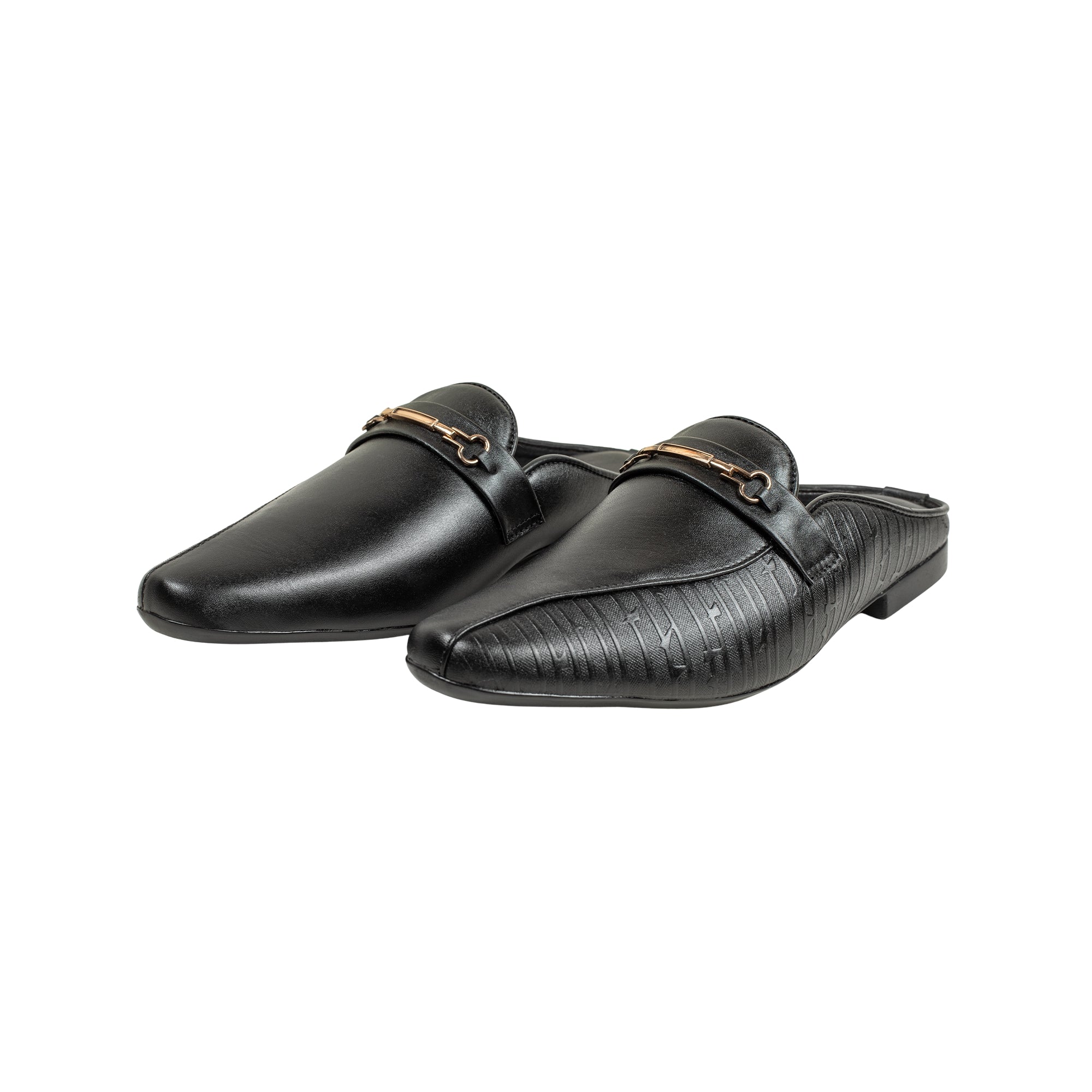 VIBRANT MEN MULE BLACK CASUAL SHOE - Vibrantbd.com