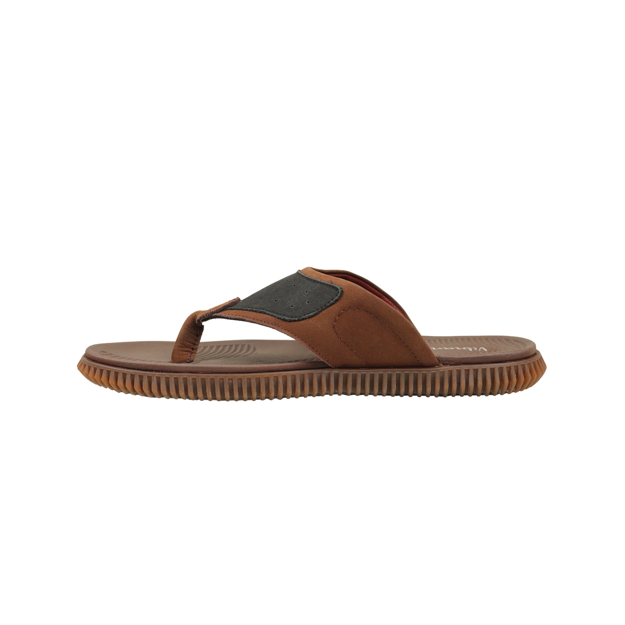 Vibrant Men's Brown Leather Toe-Post Sandal – Stylish & Comfortable Casual Wear - Vibrantbd.com