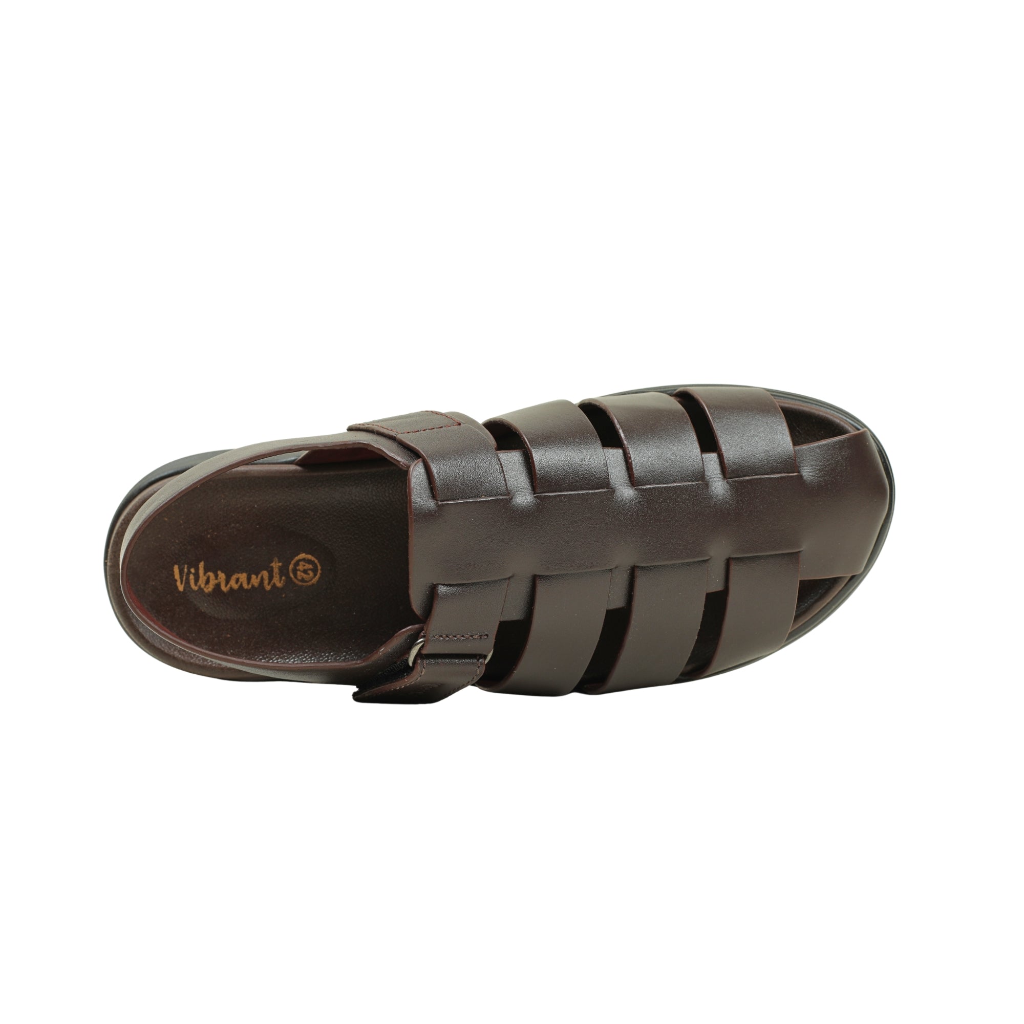 Vibrant Men's Leather Toe-Post Sandal - Vibrantbd.com