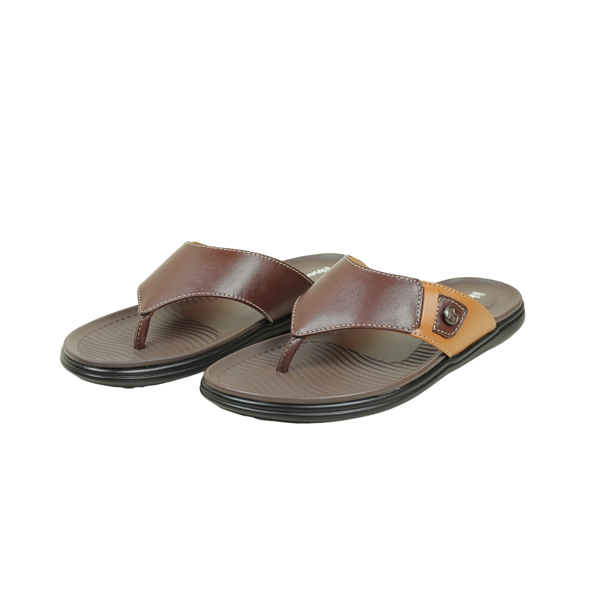 Vibrant Men's Leather Sandal - Vibrantbd.com