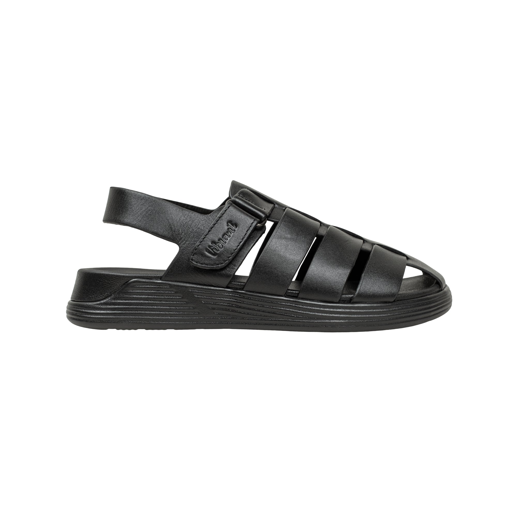 Vibrant Men's Leather Toe-Post Sandal