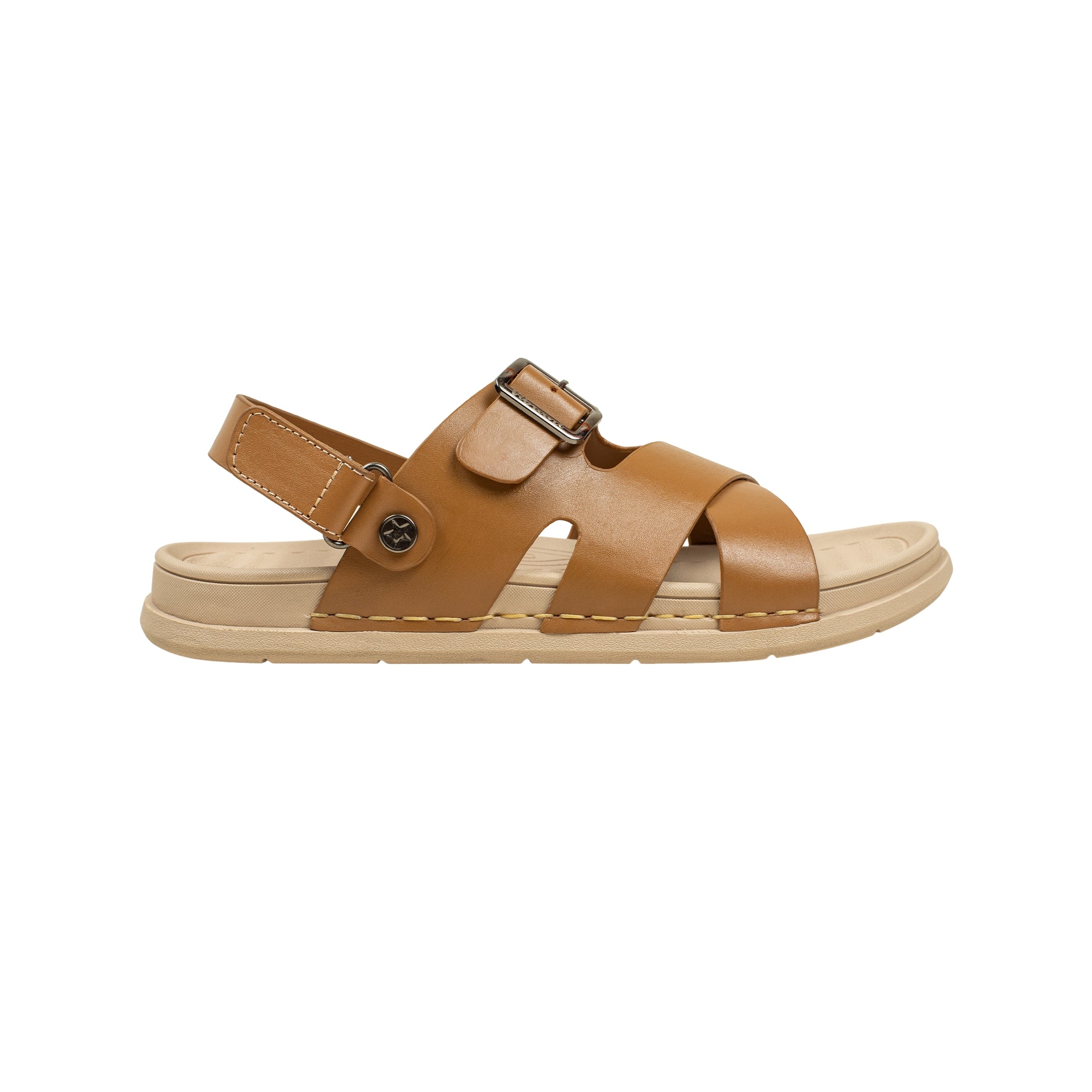Vibrant Men's Leather Toe-Post Sandal – Stylish & Comfortable Casual Wear
