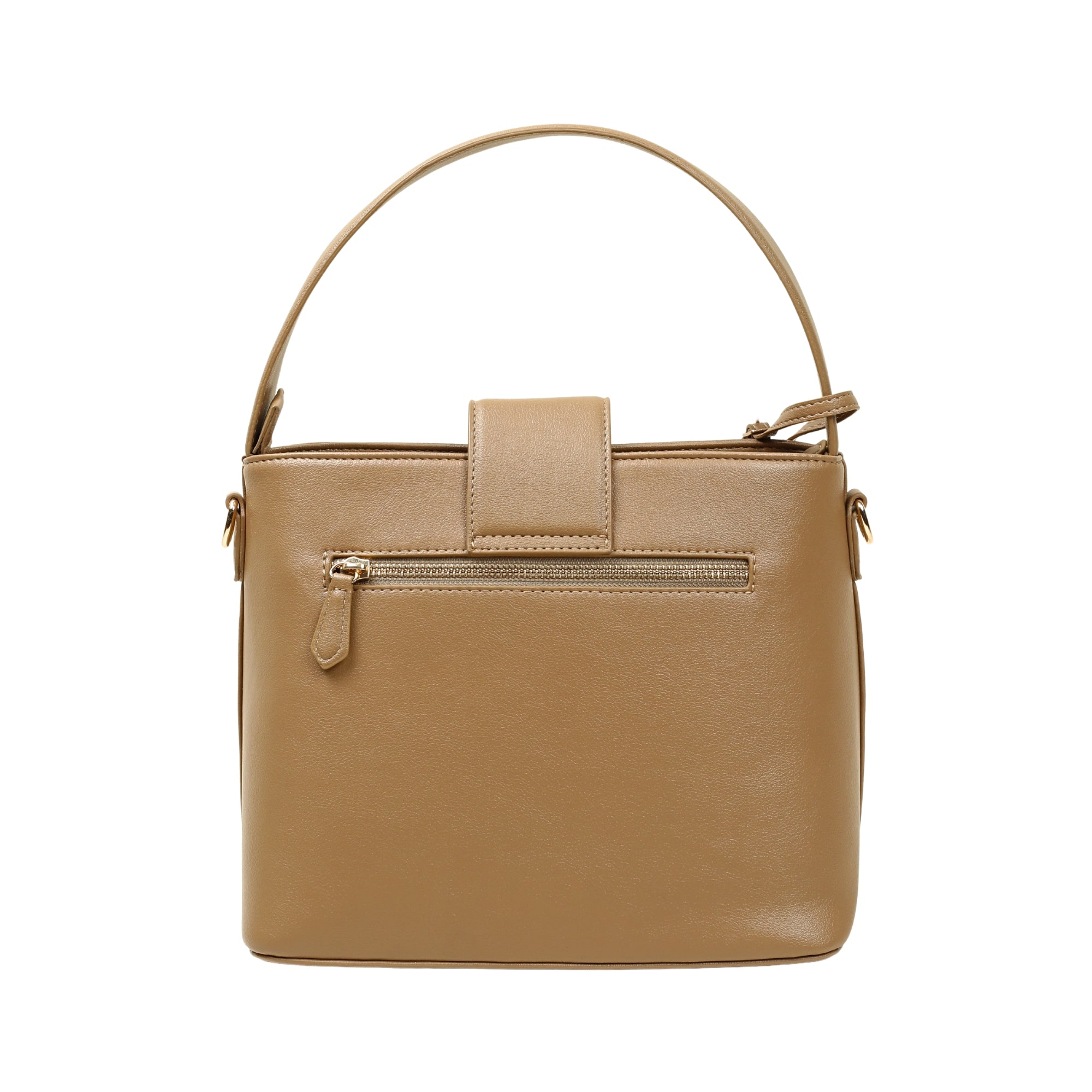 VIBRANT BEIGE PU LEATHER BAG