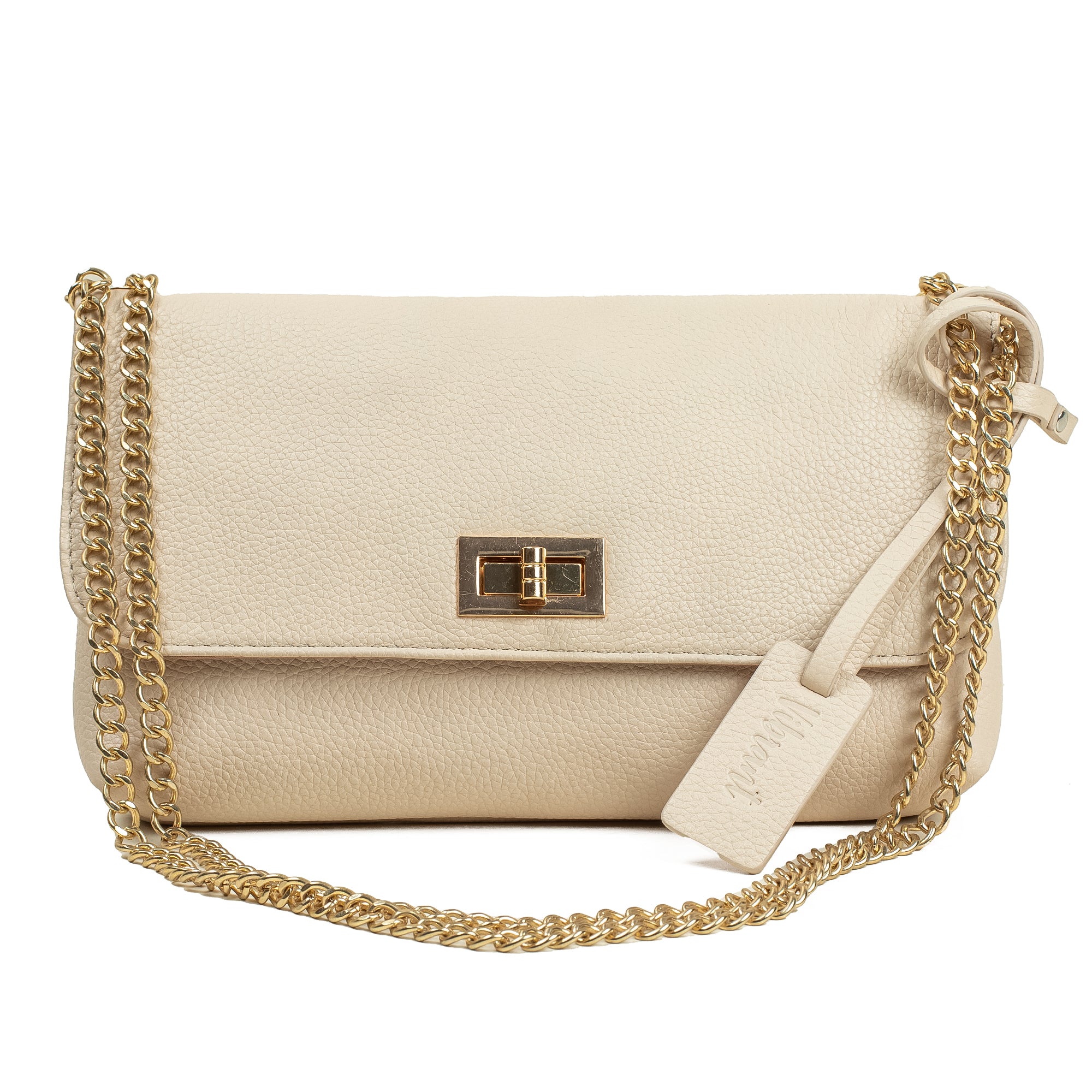 VIBRANT LADIES BEIGE LEATHER BAG - Vibrantbd.com