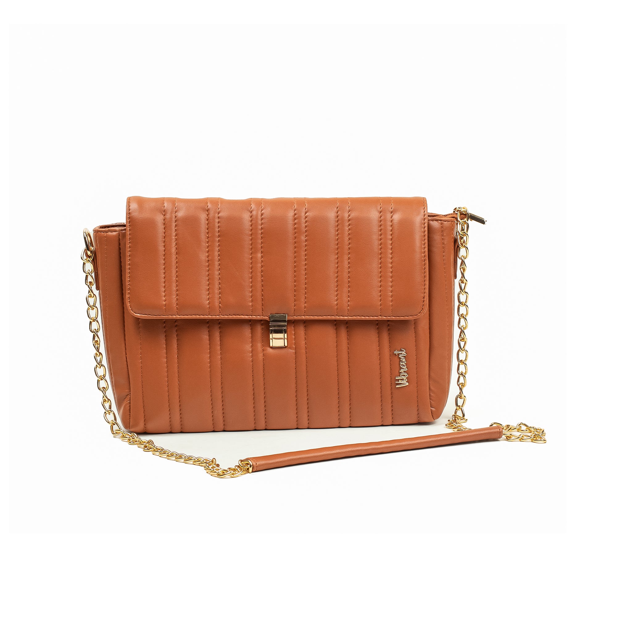 Elegant Ladies PU Leather Handbag | Vibrant® Compact Design with Zipper Pocket - Vibrantbd.com