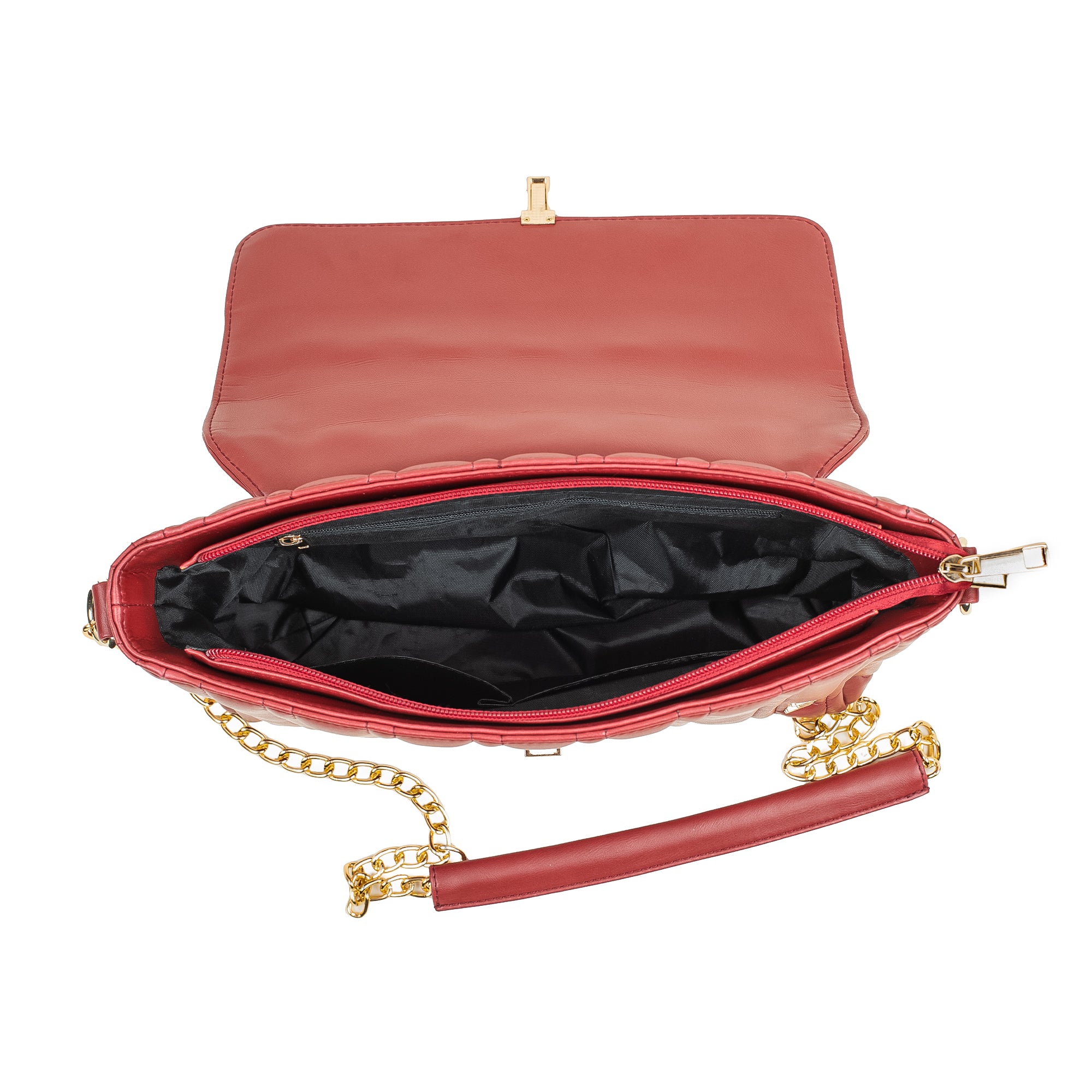 Elegant Ladies PU Leather Handbag | Vibrant® Compact Design with Zipper Pocket - Vibrantbd.com
