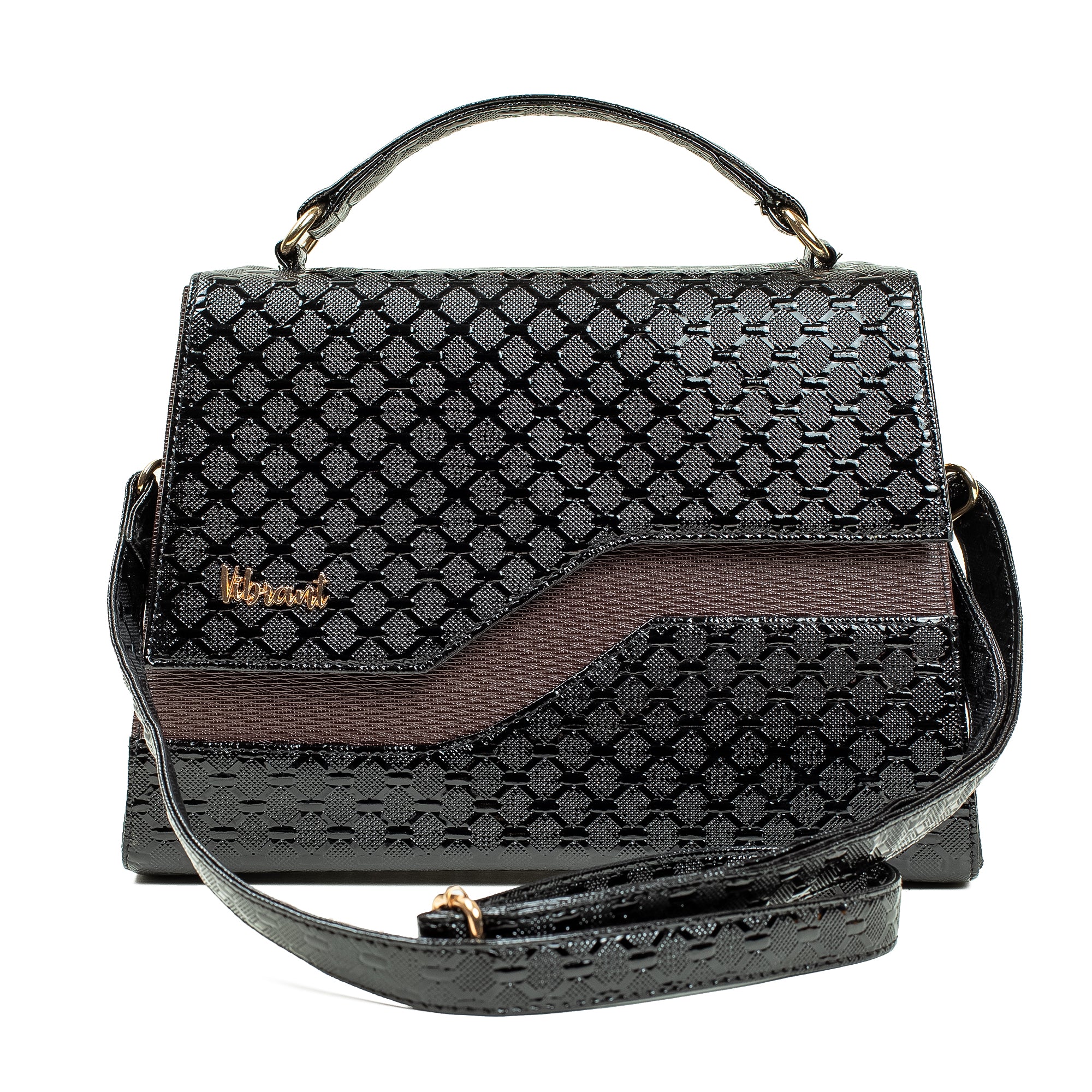 GLAMOUR GRACE BLACK BAG BY VIBRANT - Vibrantbd.com