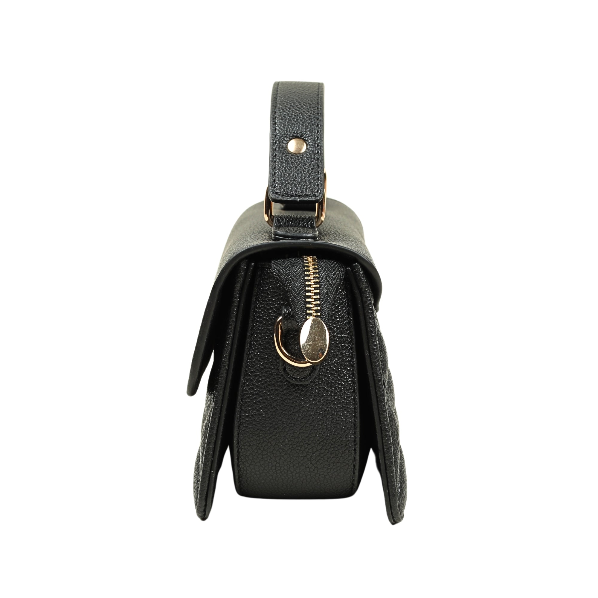 VIBRANT BLACK QUILTED SATCHEL BAG - Vibrantbd.com