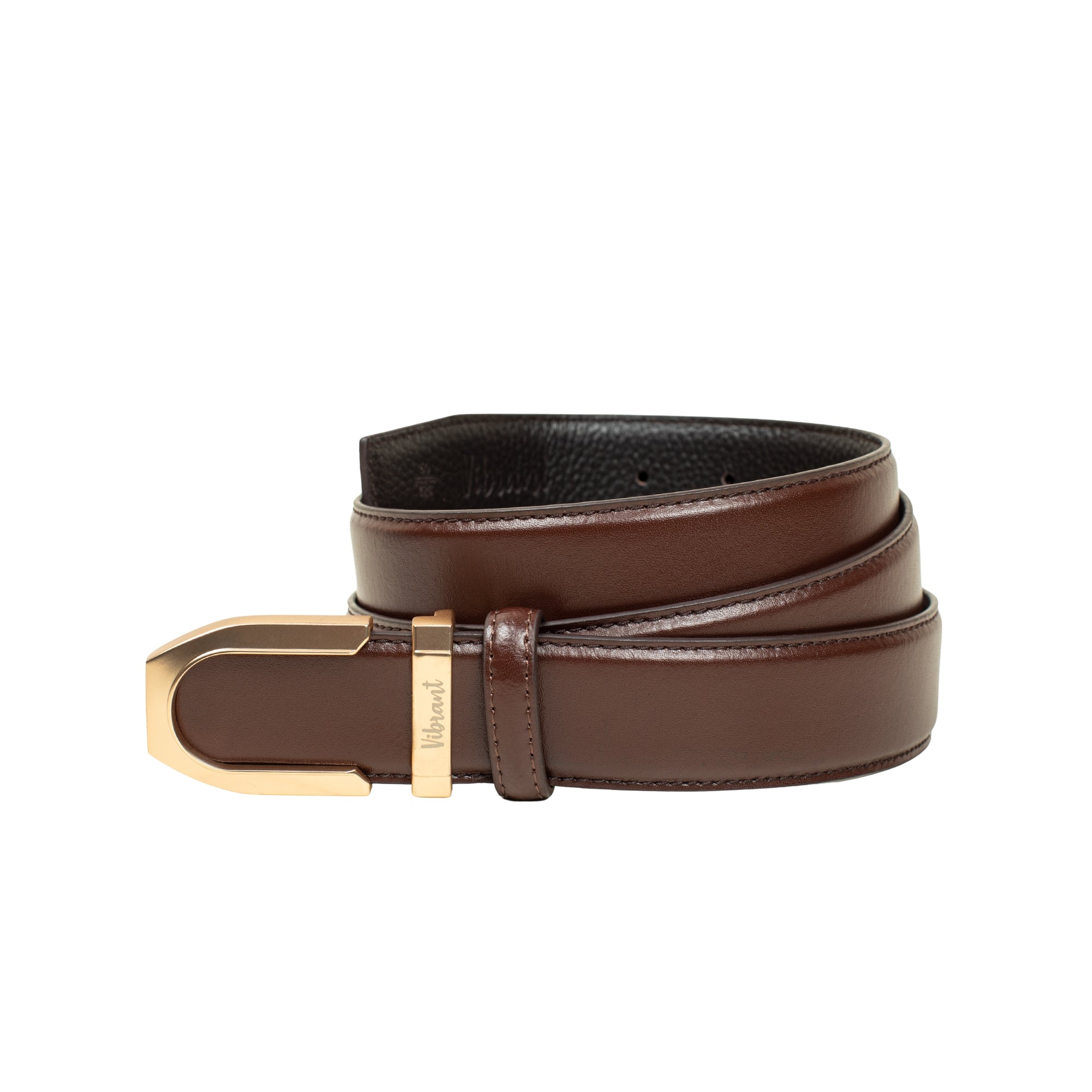 VIBRANT ELITE CRAFT BROWN GENUINE LEATHER BELT