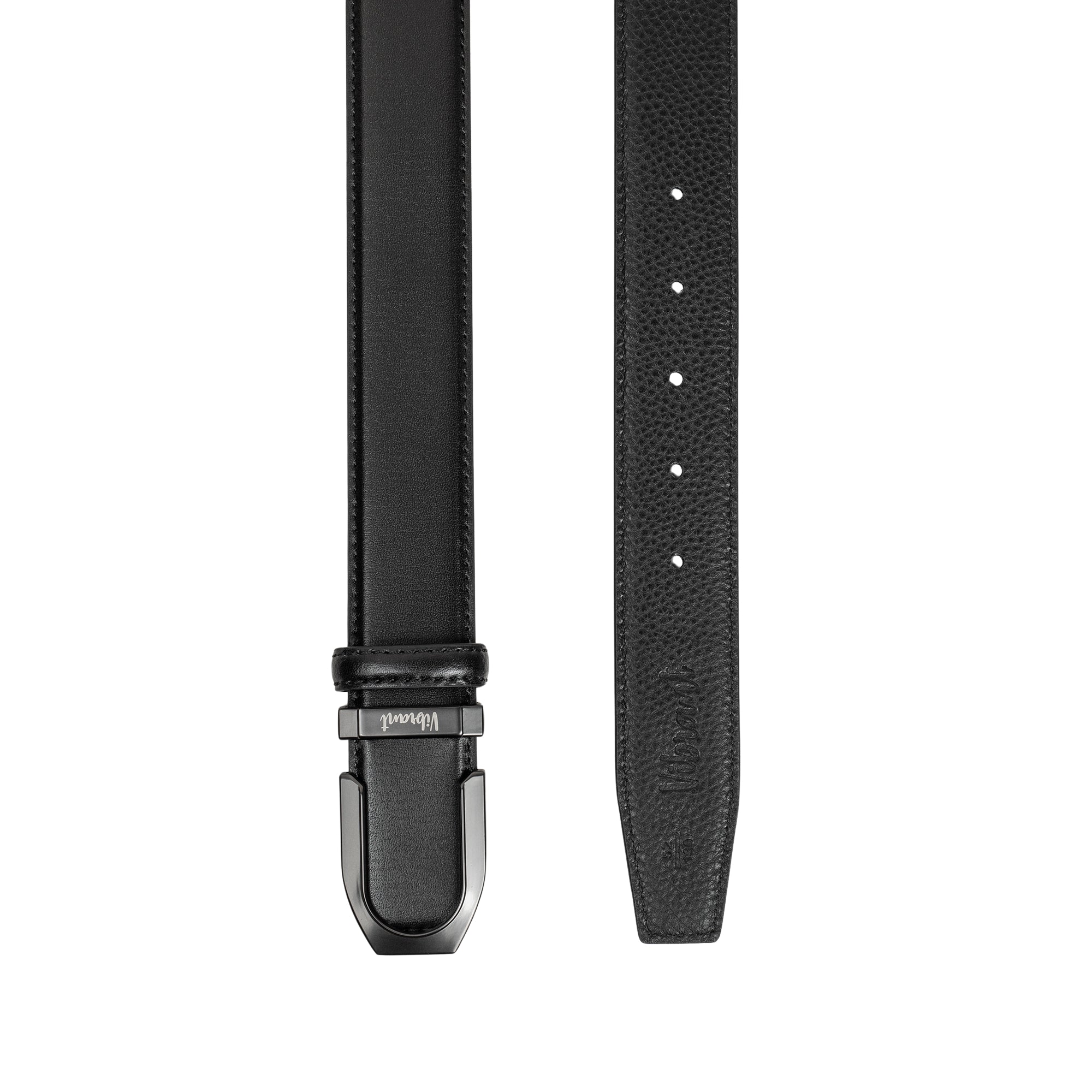 VIBRANT ELITE CRAFT BLACK GENUINE LEATHER BELT