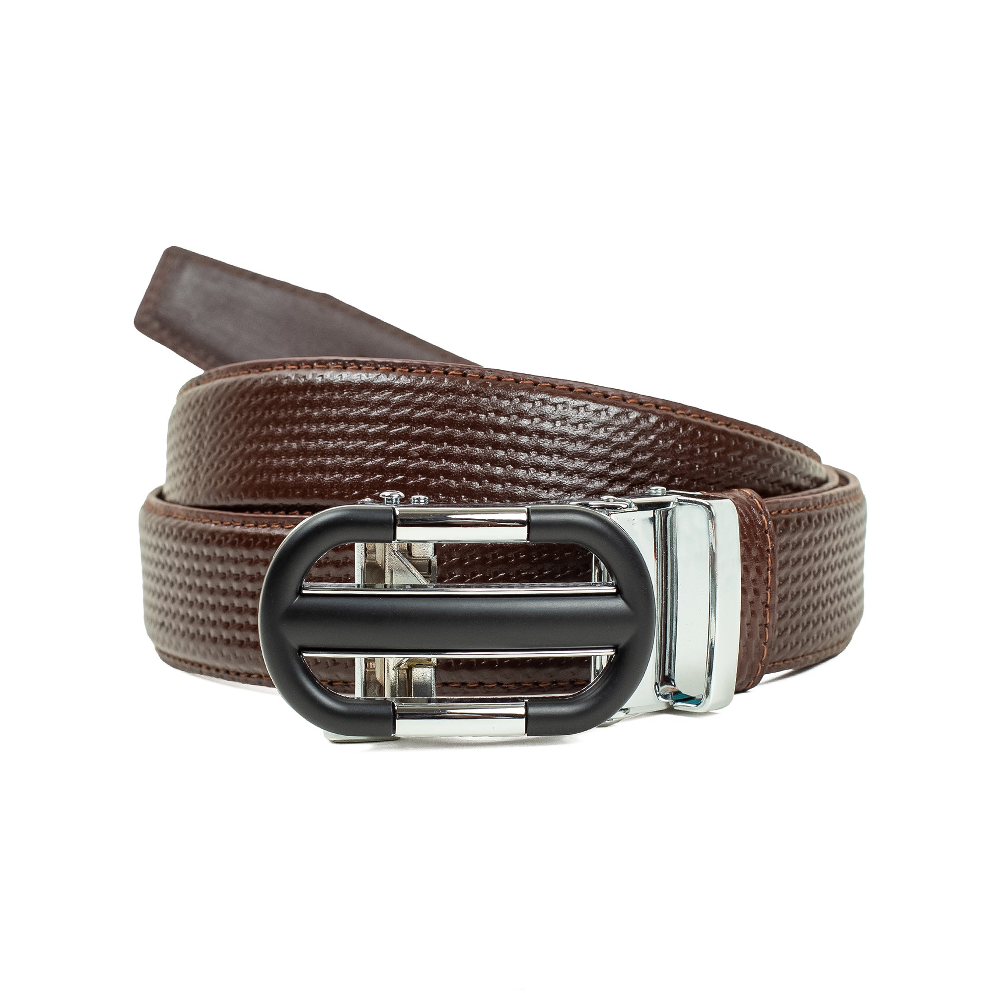 Men's Genuine Leather Brown Gear Belt