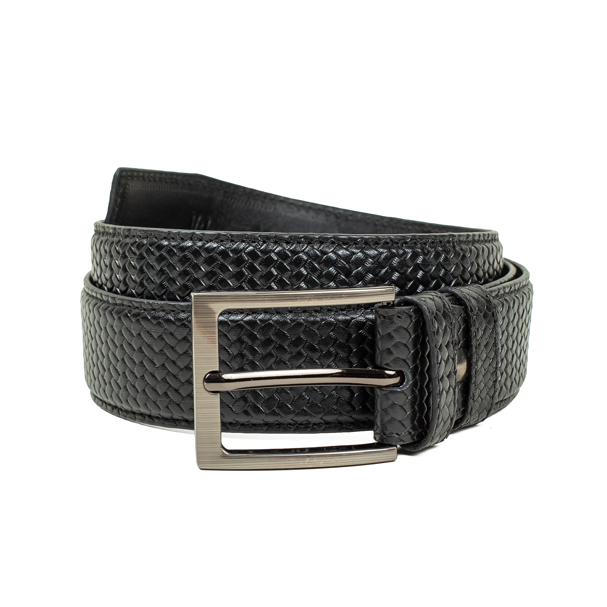 Men's Genuine Leather Black Belt