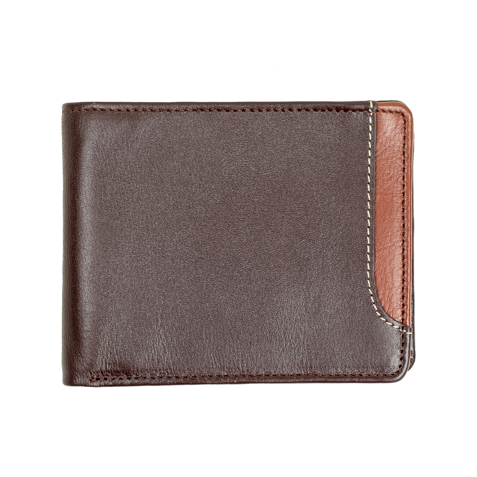 Vibrant Men's Chocolate Genuine Leather Wallet - Vibrantbd.com
