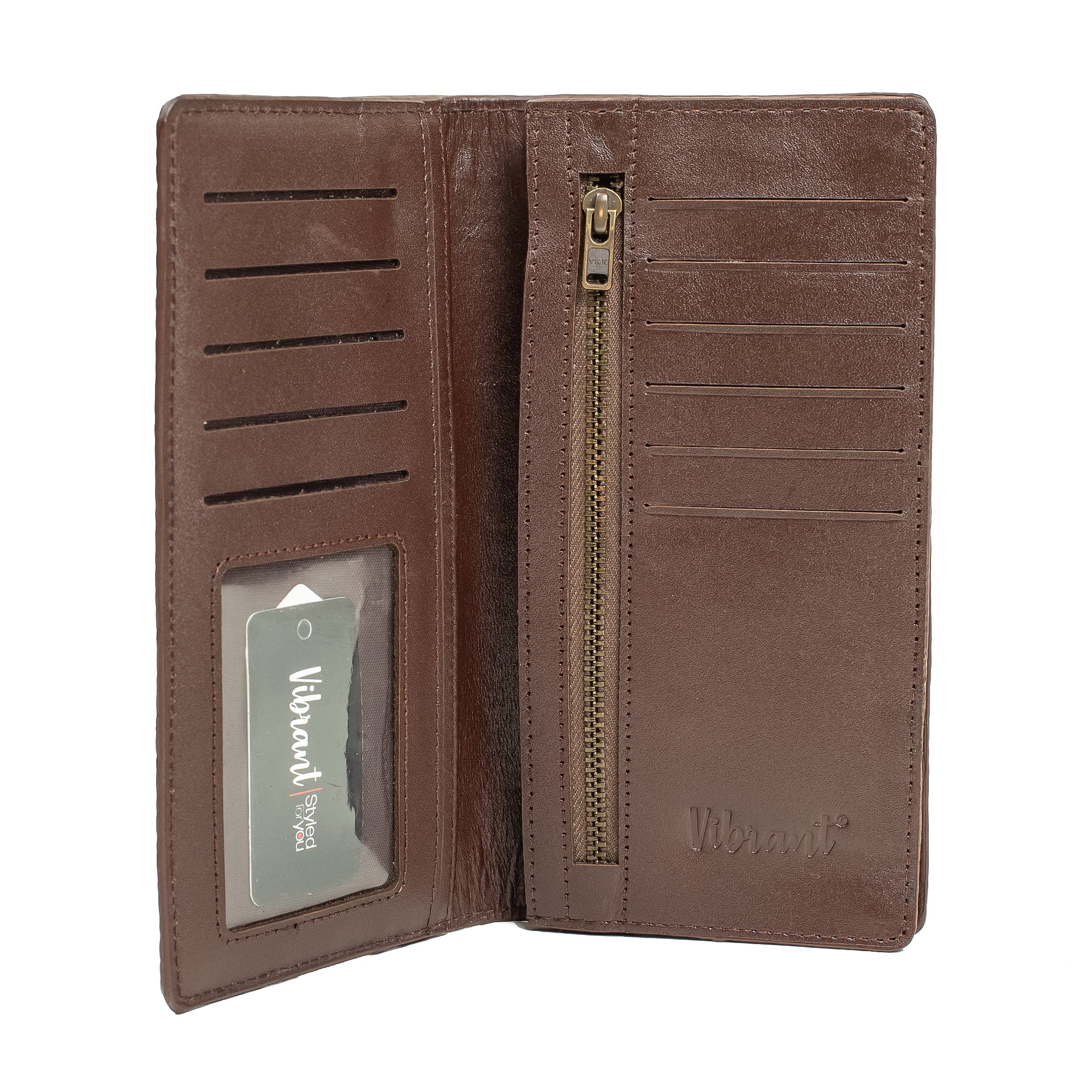 VIBRANT LEATHER MEN LONG WALLET - Vibrantbd.com
