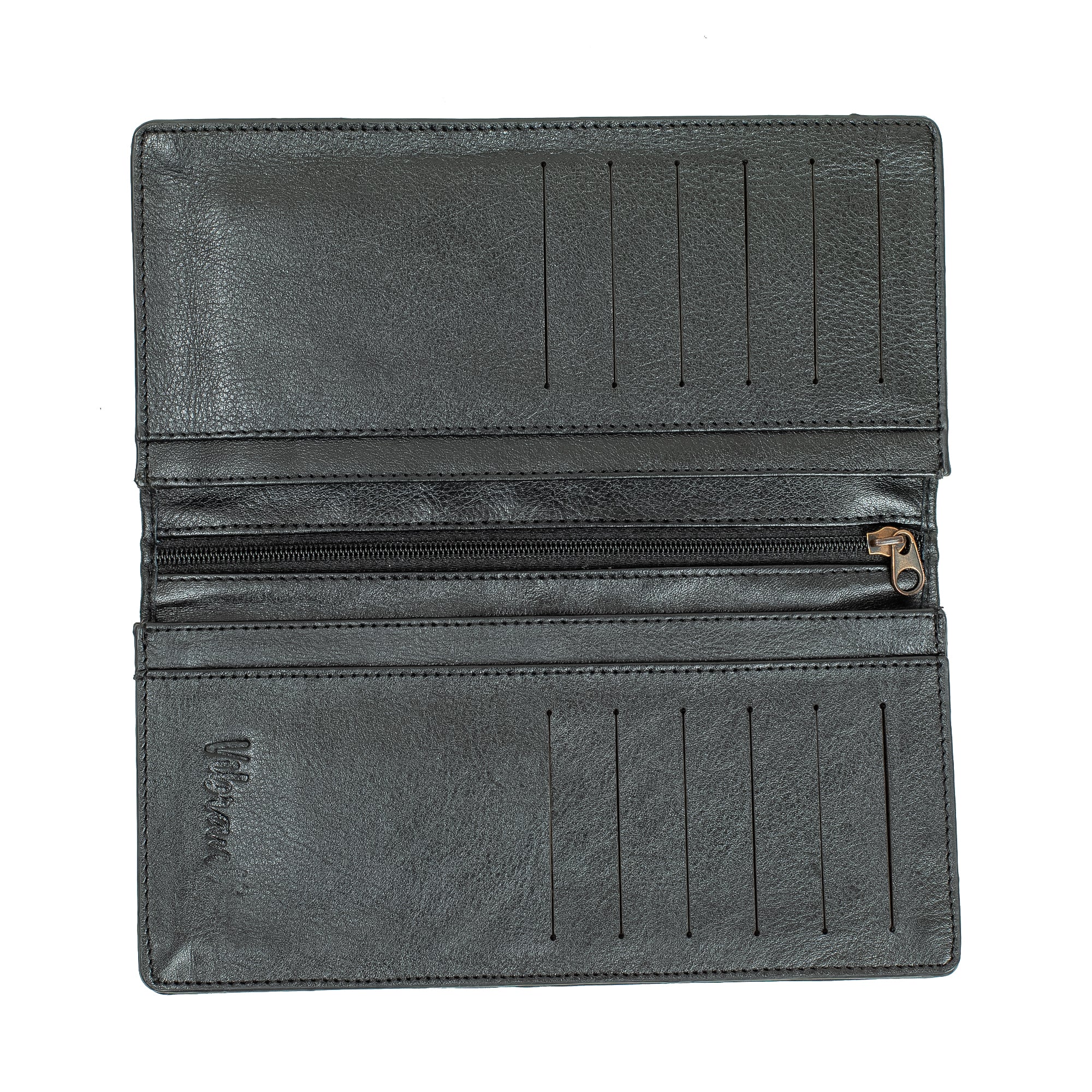 Vibrant Men's Genuine Leather Long Wallet – Stylish & Spacious for Cards, Cash & Smartphone - Vibrantbd.com
