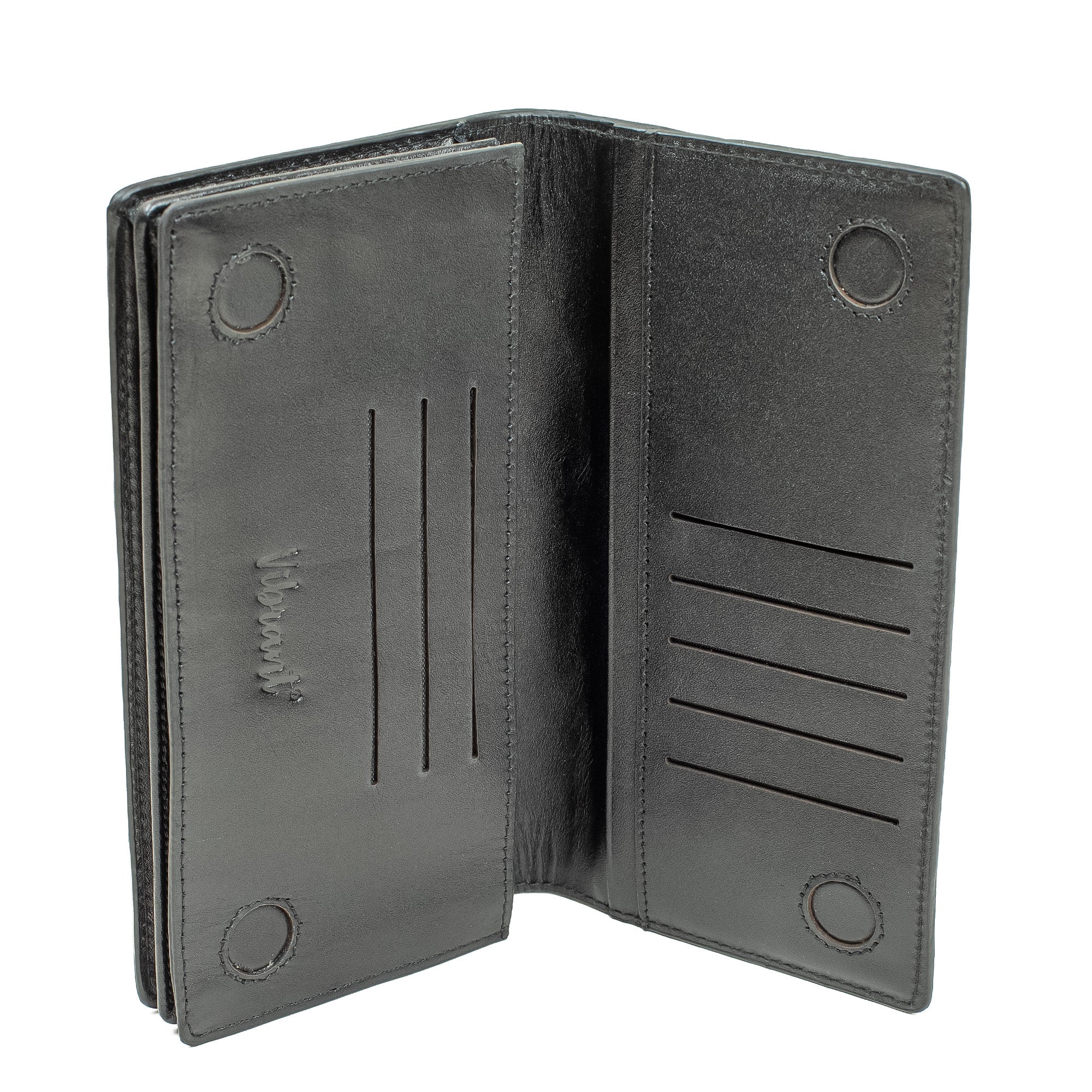 Vibrant Men's Genuine Leather Long Wallet – Stylish & Spacious for Cards, Cash & Smartphone - Vibrantbd.com