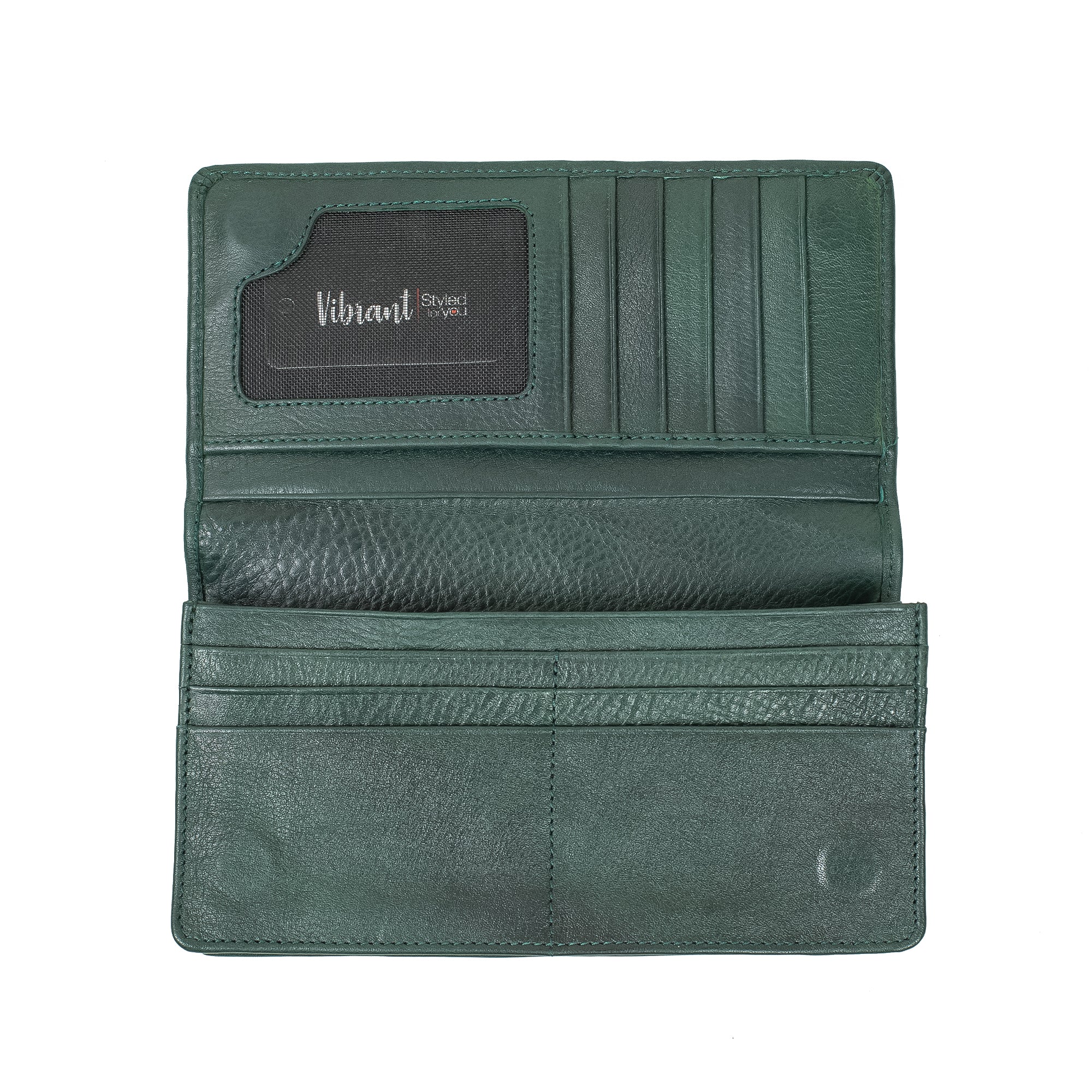 Men's Leather Long Wallet with Smartphone Holder | Vibrant® Sleek and Functional Design with Ample Storage - Vibrantbd.com