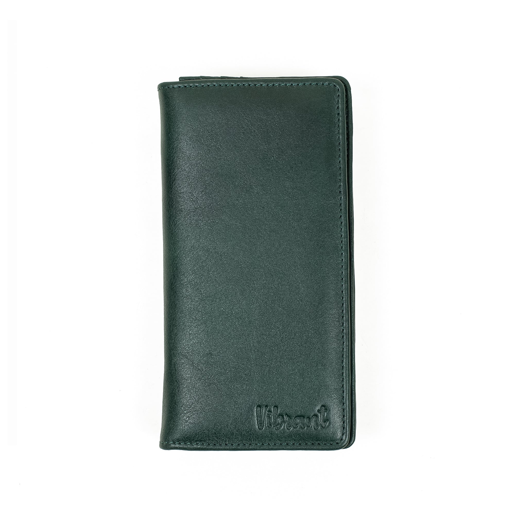 Men's Leather Long Wallet with Smartphone Holder | Vibrant® Sleek and Functional Design with Ample Storage - Vibrantbd.com