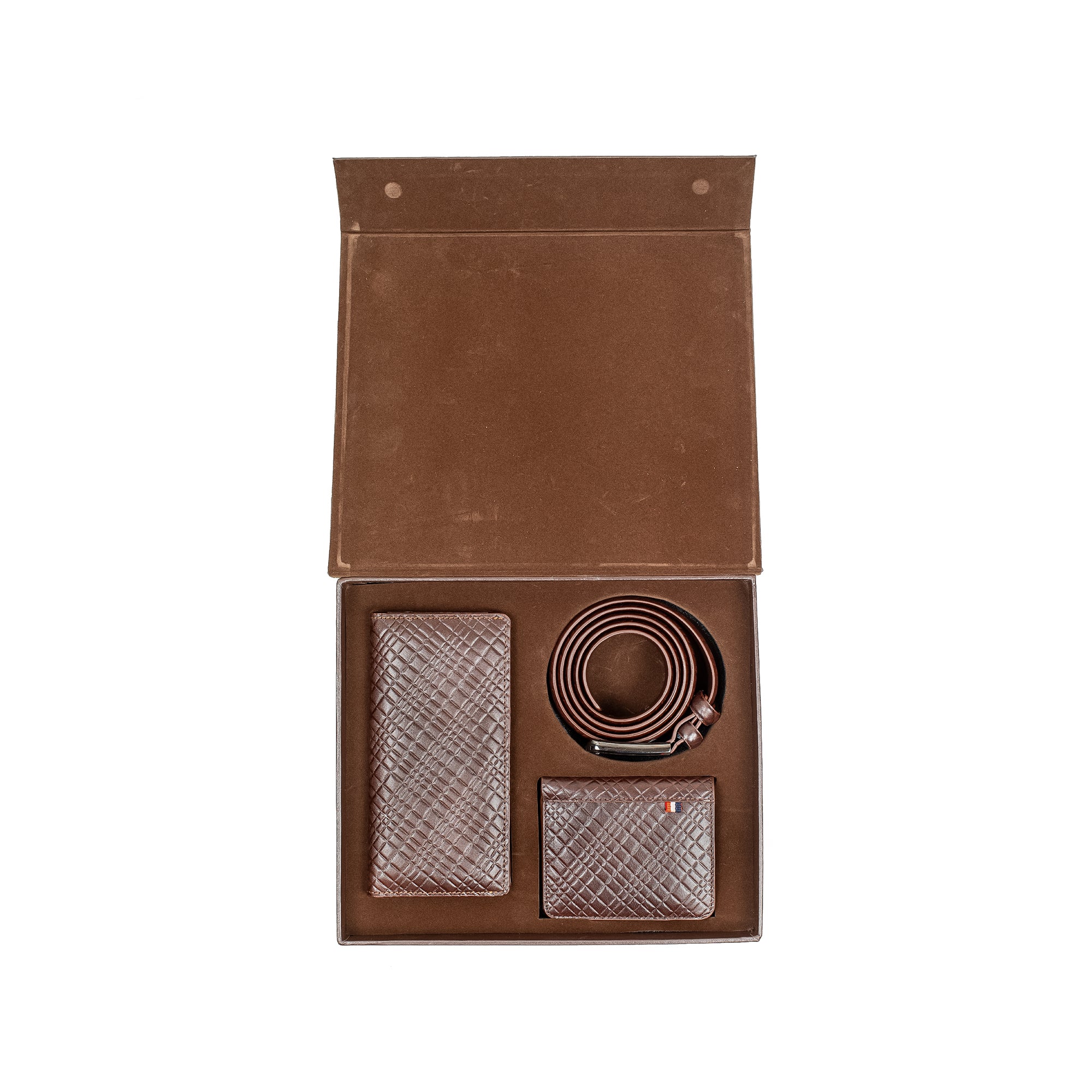 Vibrant Men's Genuine Leather Wallet And Belt Combo