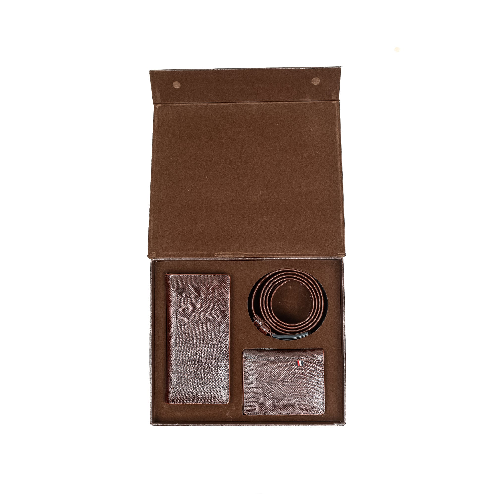 Vibrant Men's Genuine Leather Wallet And Belt Combo