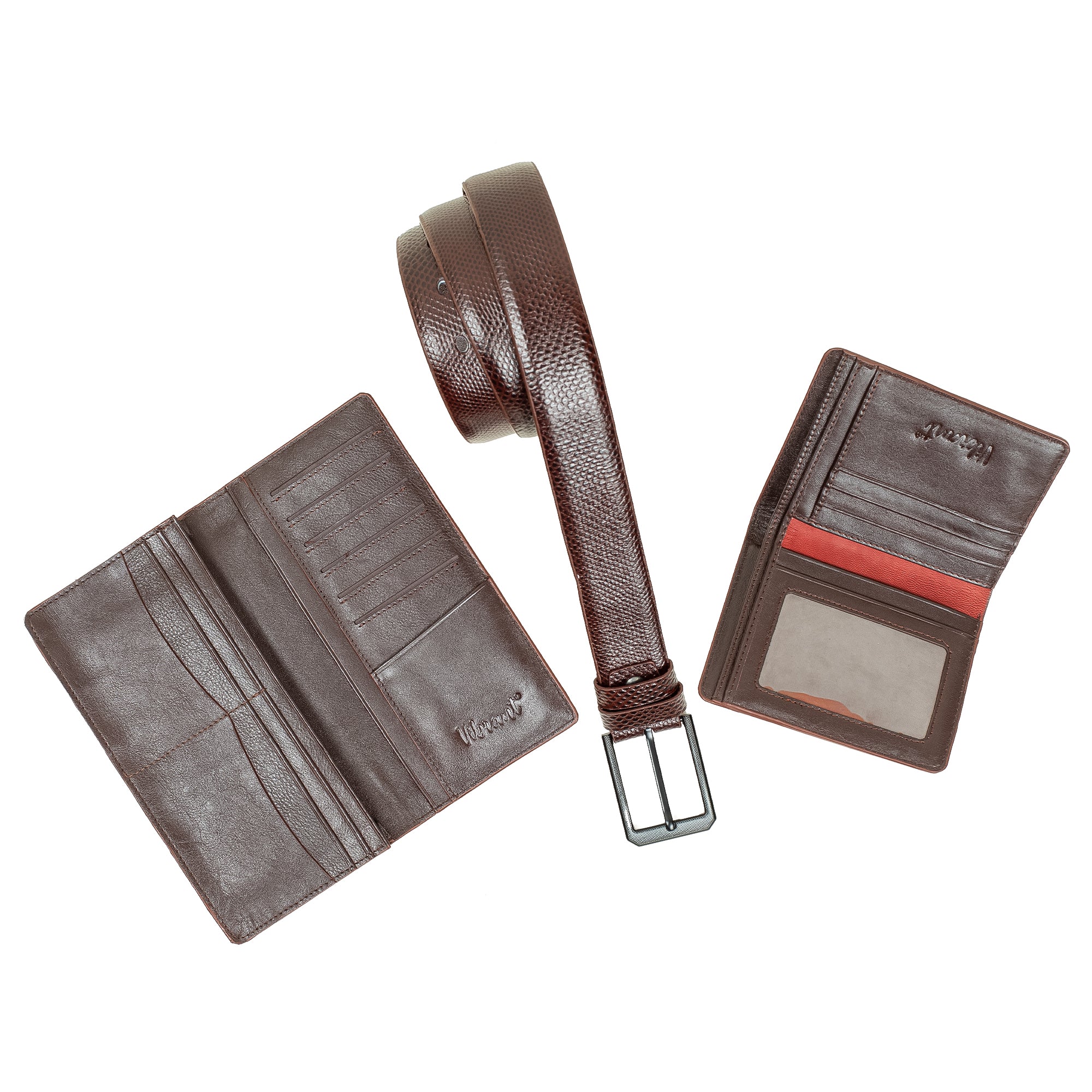 Vibrant Men's Genuine Leather Wallet And Belt Combo - Vibrantbd.com