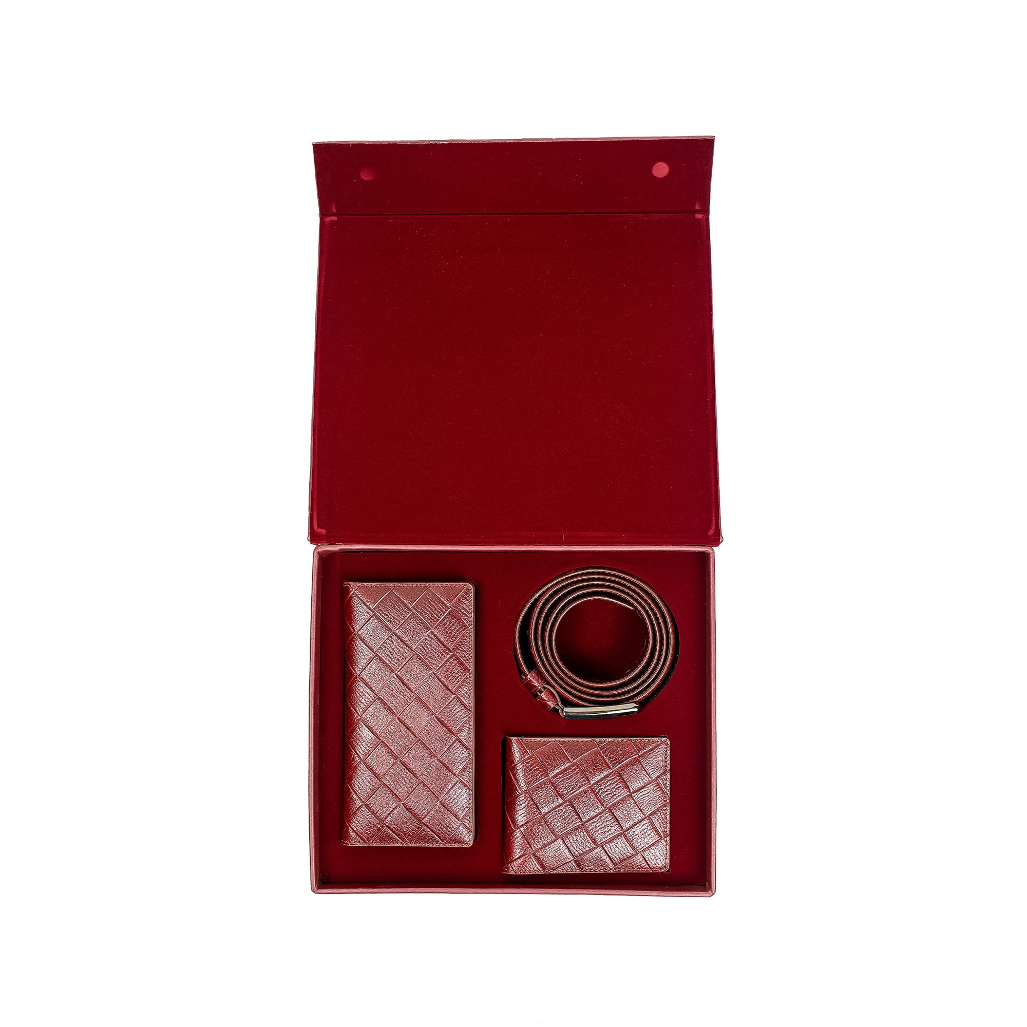 Vibrant Men's Genuine Leather Wallet And Belt Combo