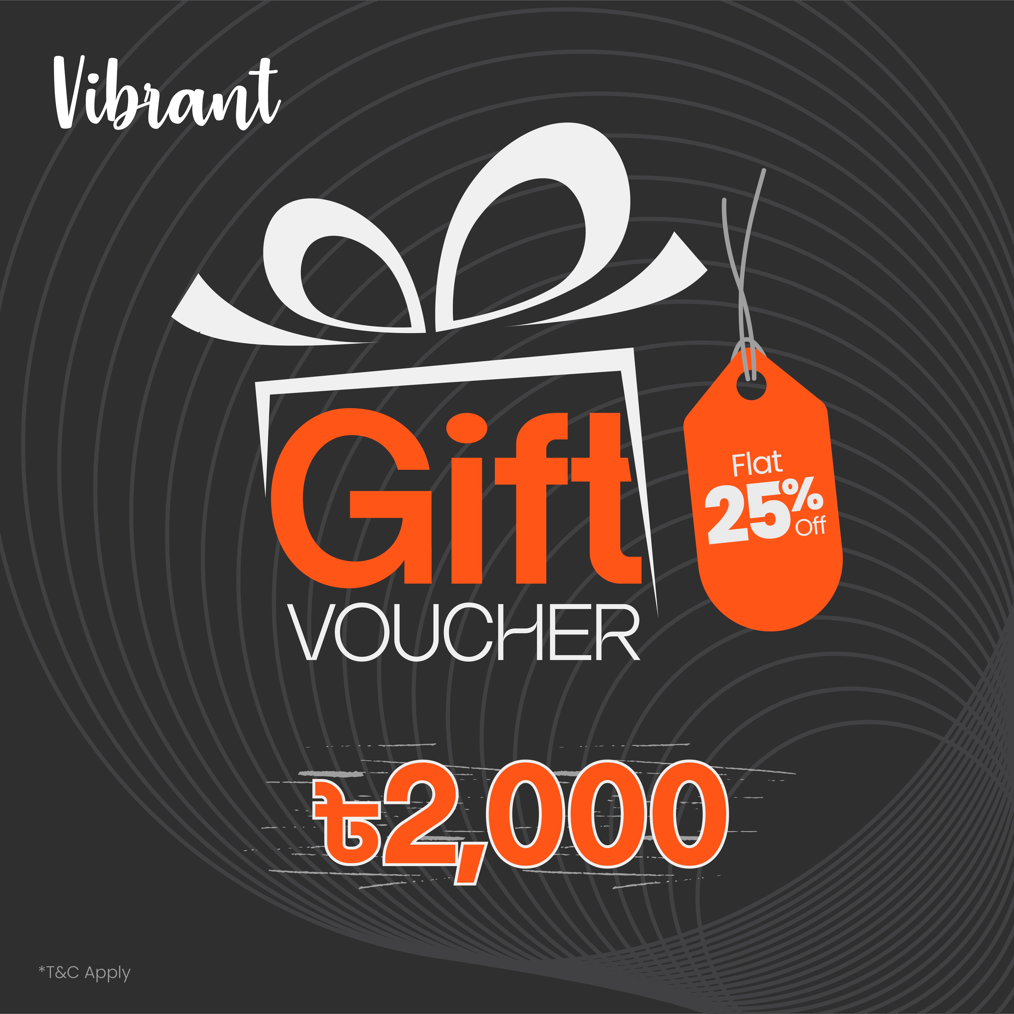 VIBRANT GIFT VOUCHER 2000 - Vibrantbd.com