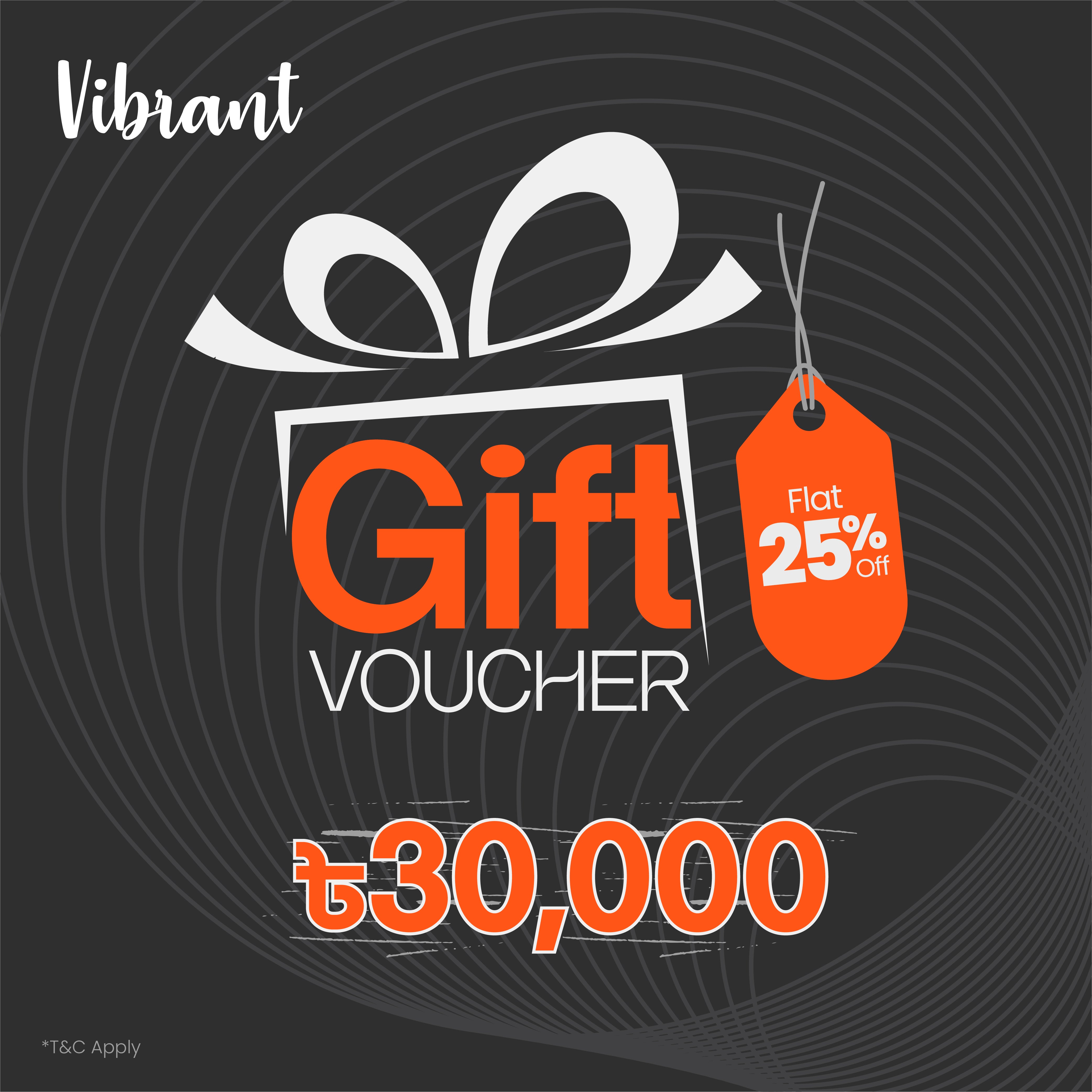 VIBRANT GIFT VOUCHER 30000 - Vibrantbd.com