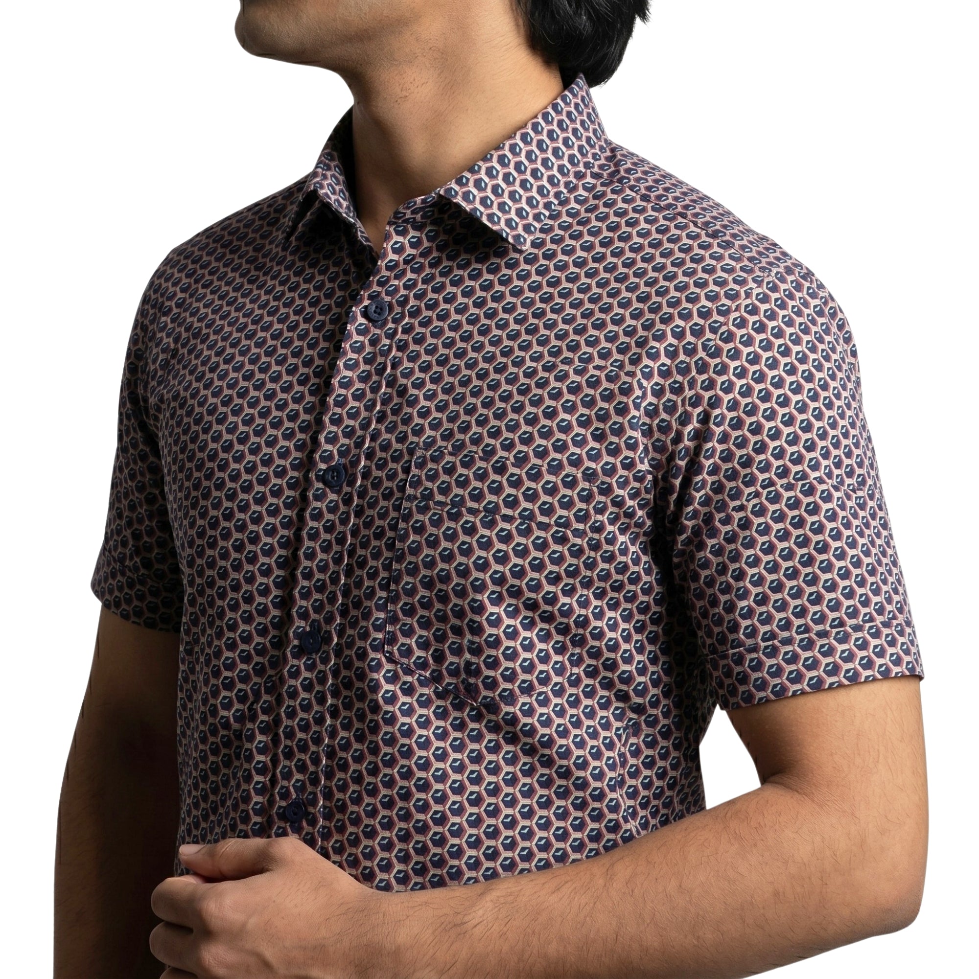 MEN HALF SLEEVE PRINTED SHIRT - Vibrantbd.com
