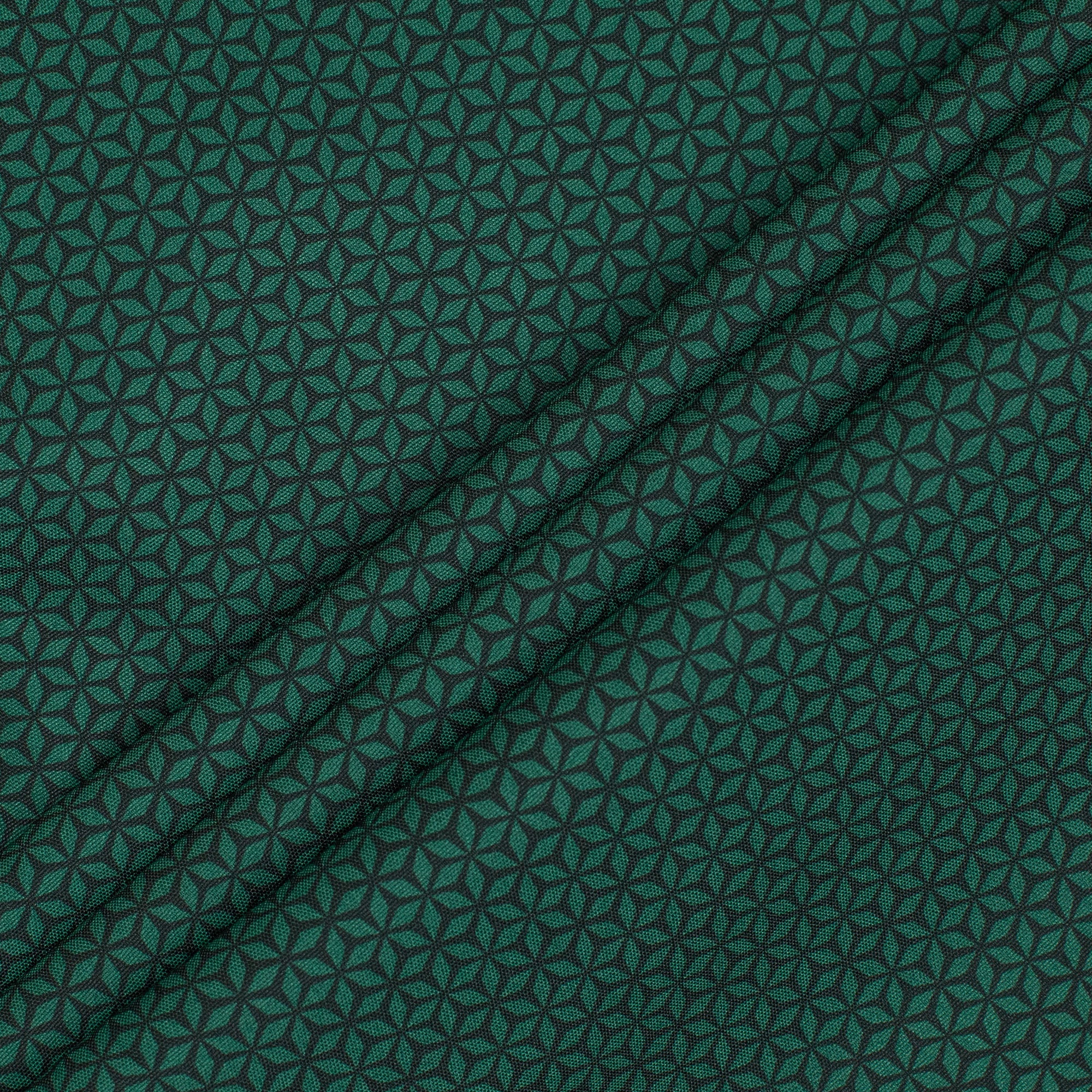 Vibrant Men's Green Printed Cotton Panjabi – Stylish & Comfortable Festive Wear - Vibrantbd.com