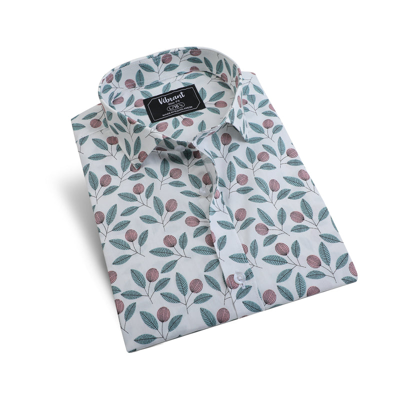 VIBRANT HALF SLEEVE PRINTED  SHIRT FOR MEN