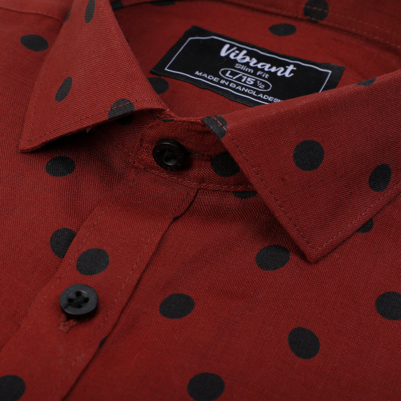 VIBRANT HALF SLEEVE PRINTED  SHIRT FOR MEN