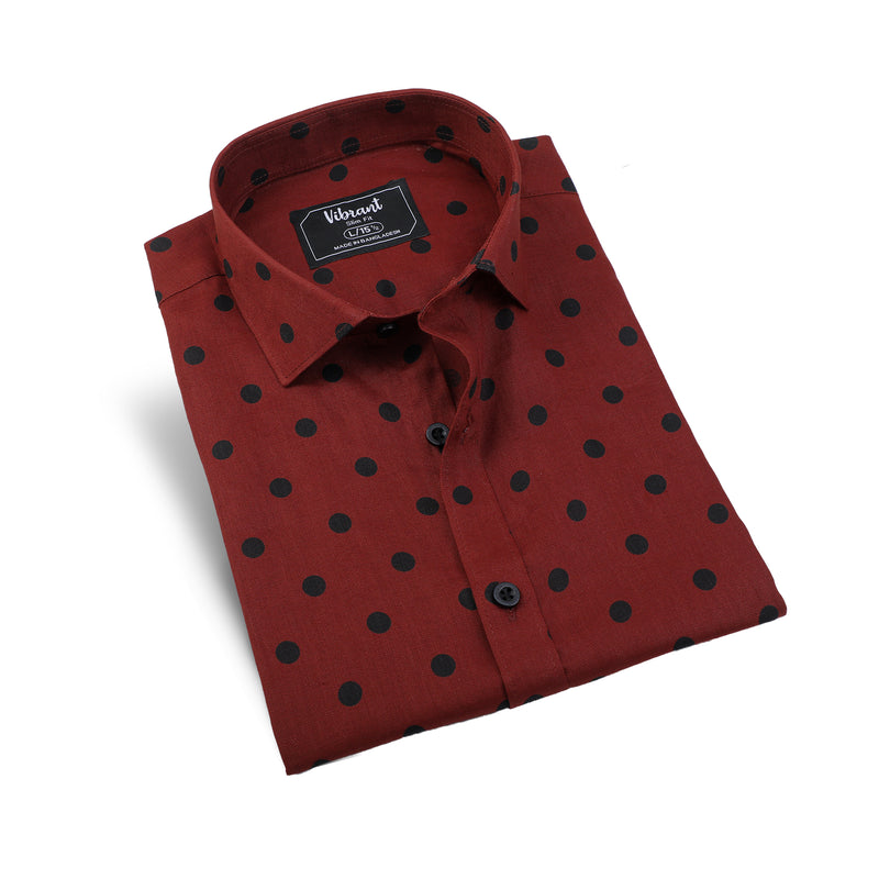VIBRANT HALF SLEEVE PRINTED  SHIRT FOR MEN