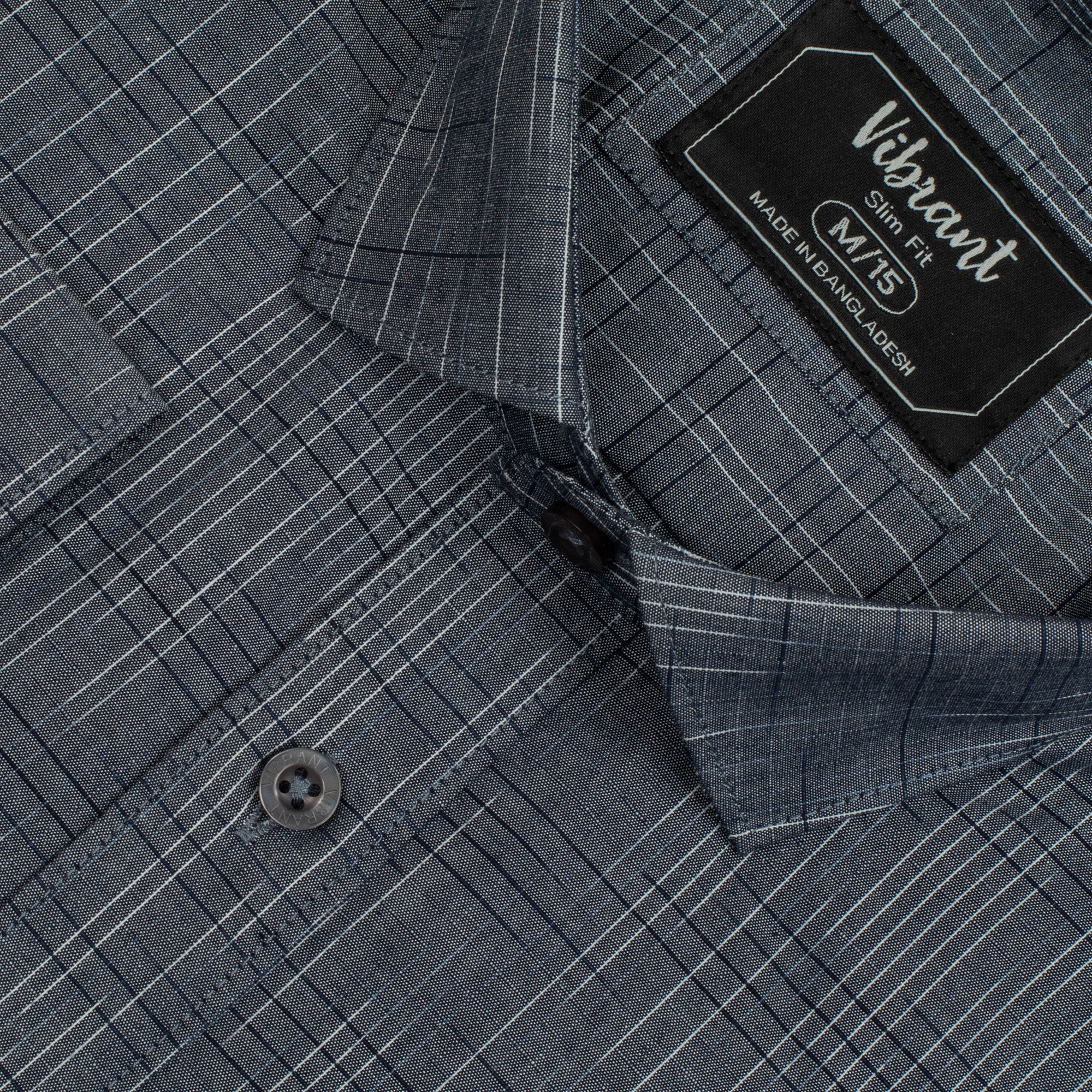 Vibrant Men's Checkered Pattern Cotton Full Sleeve Shirt