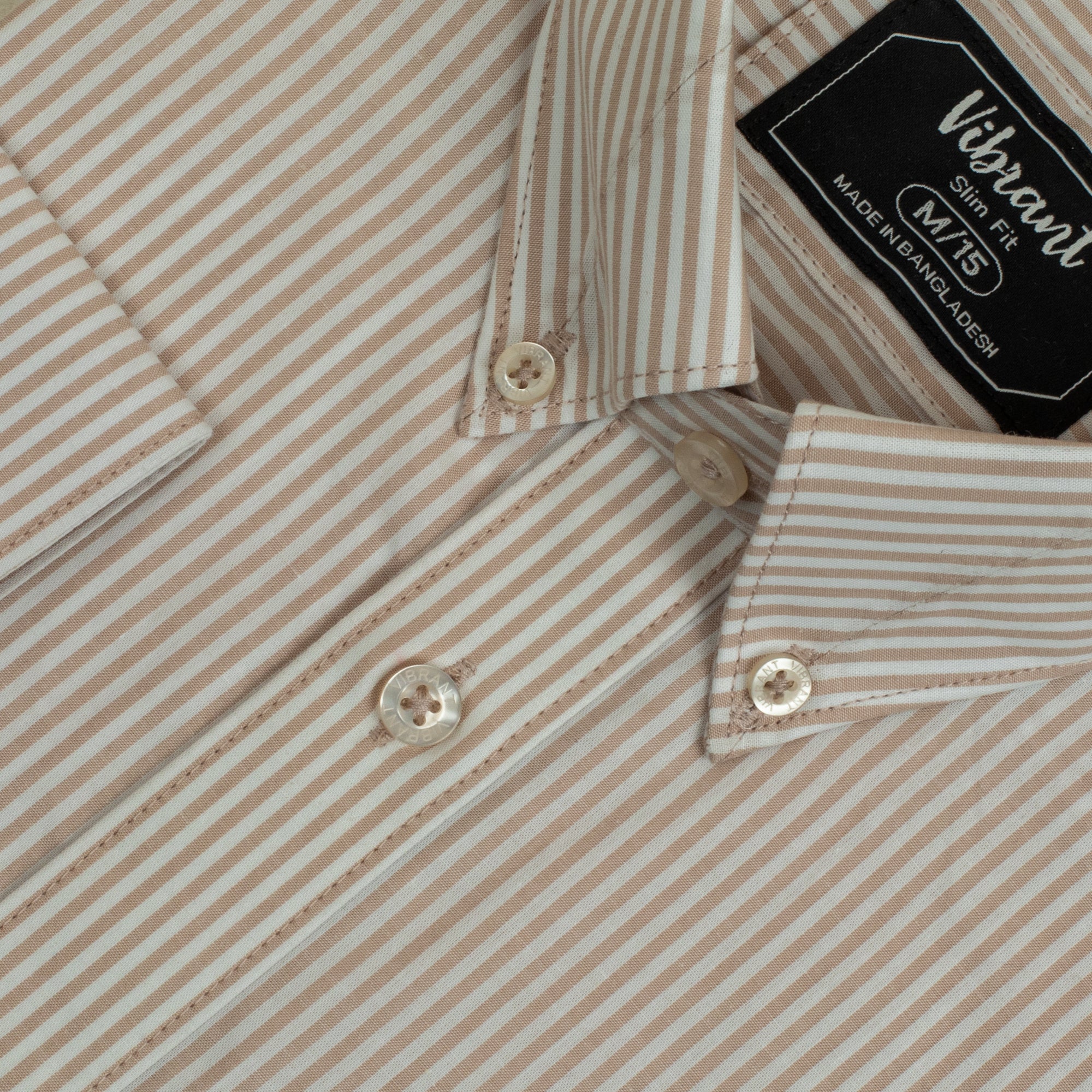 VIBRANT MEN’S VERTICAL STRIPED SLIM FIT FORMAL SHIRT